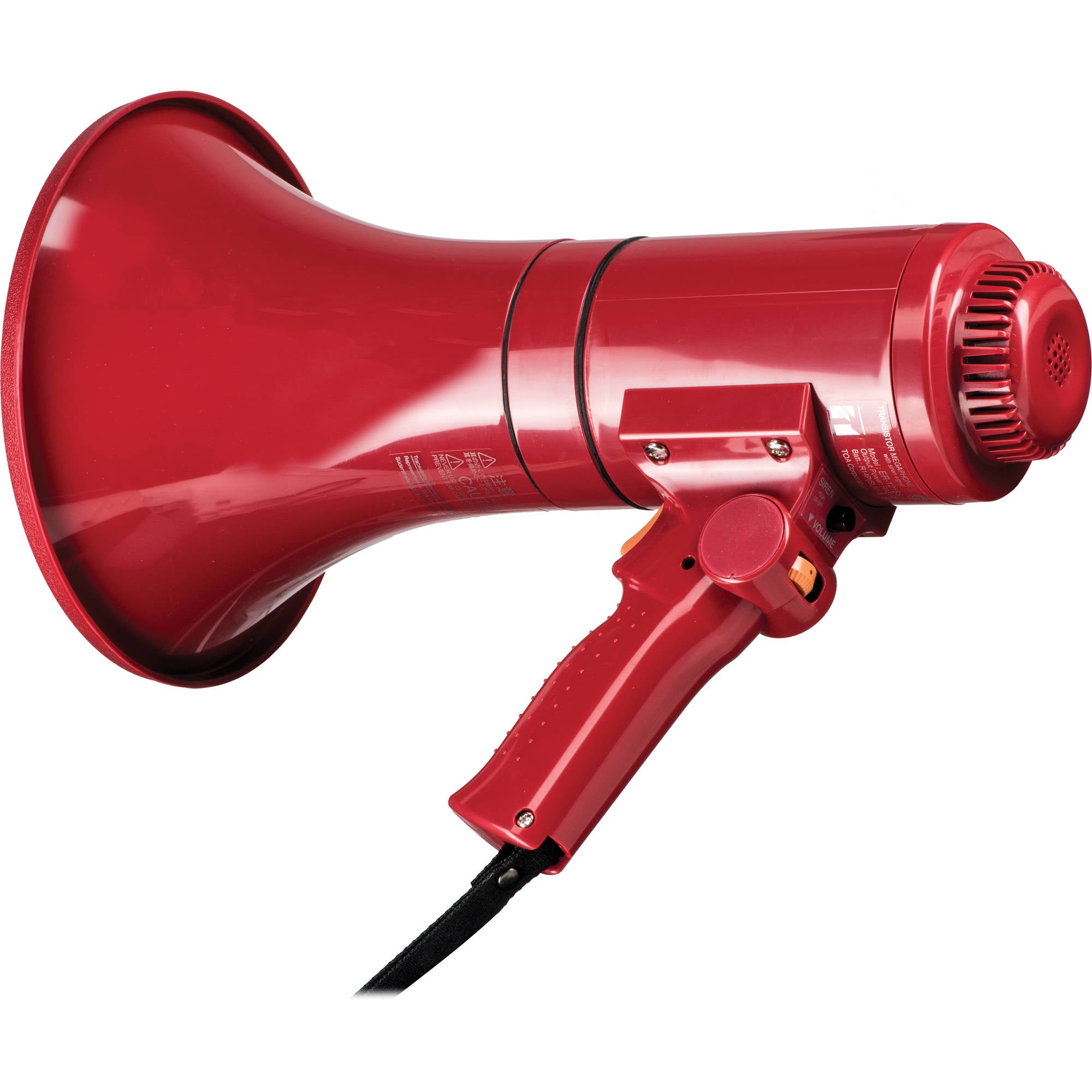 Toa Electronics ER-1215S 15W Handheld Megaphone with Siren (Red)