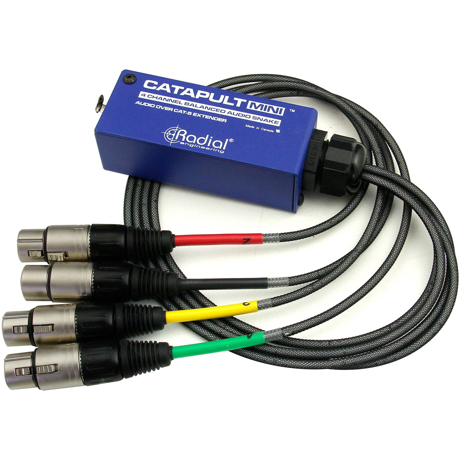 Radial Engineering Catapult Mini TX 4-Channel Cat 5 Audio Snake (Female XLR)