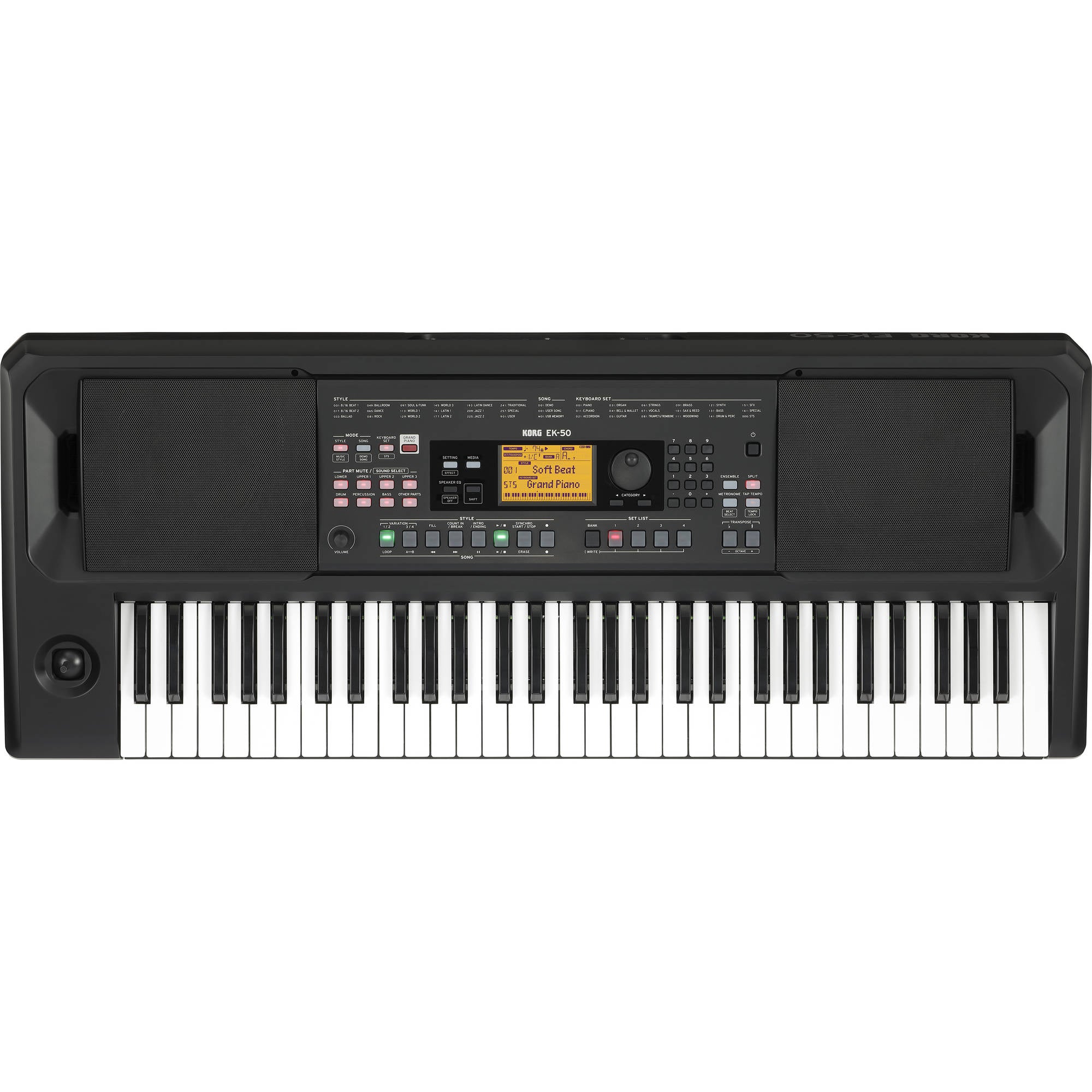 Korg EK-50 61-Key Arranger Keyboard with Built-In Speakers