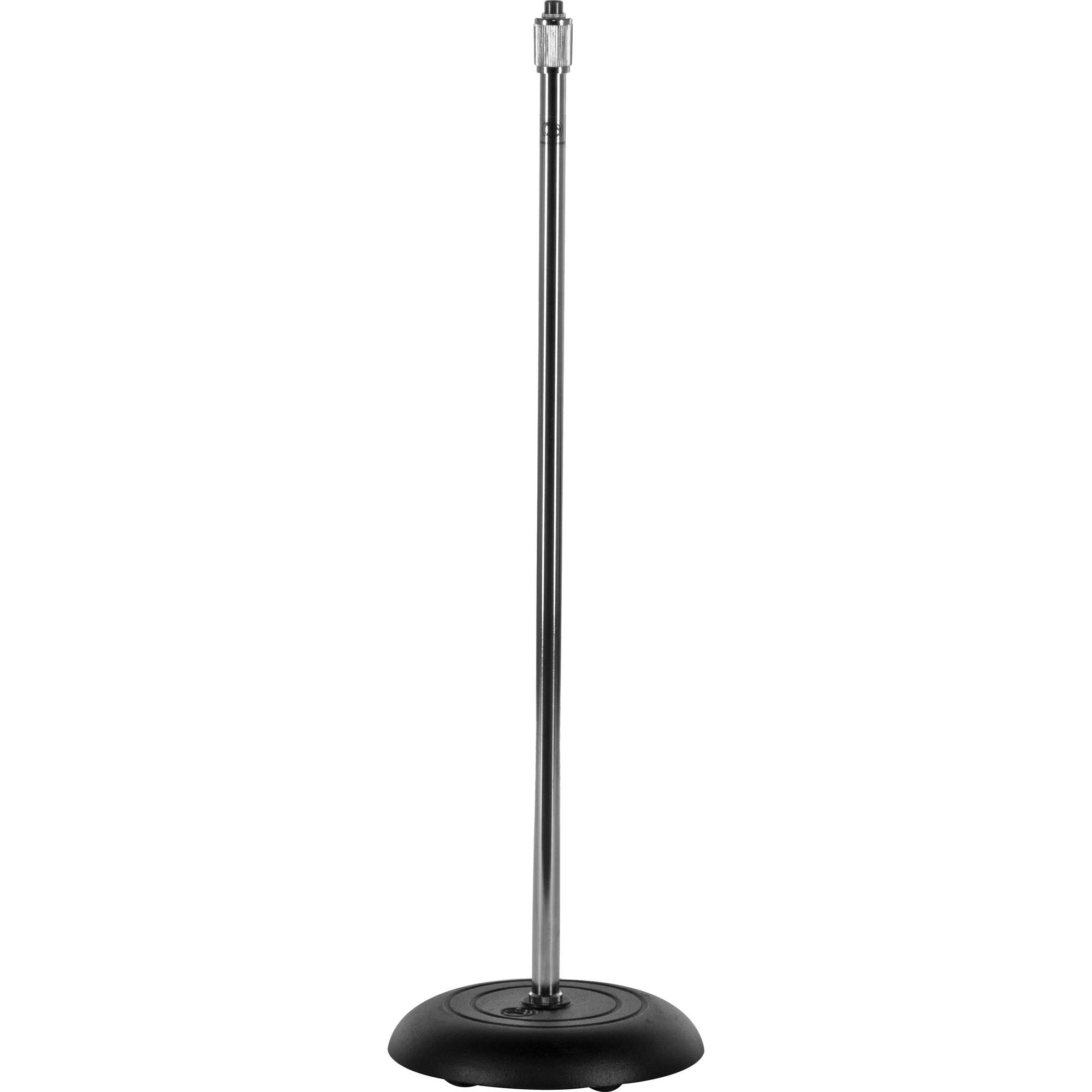 AtlasIED MS-10C All-Purpose Round Base Microphone Stand (Chrome)