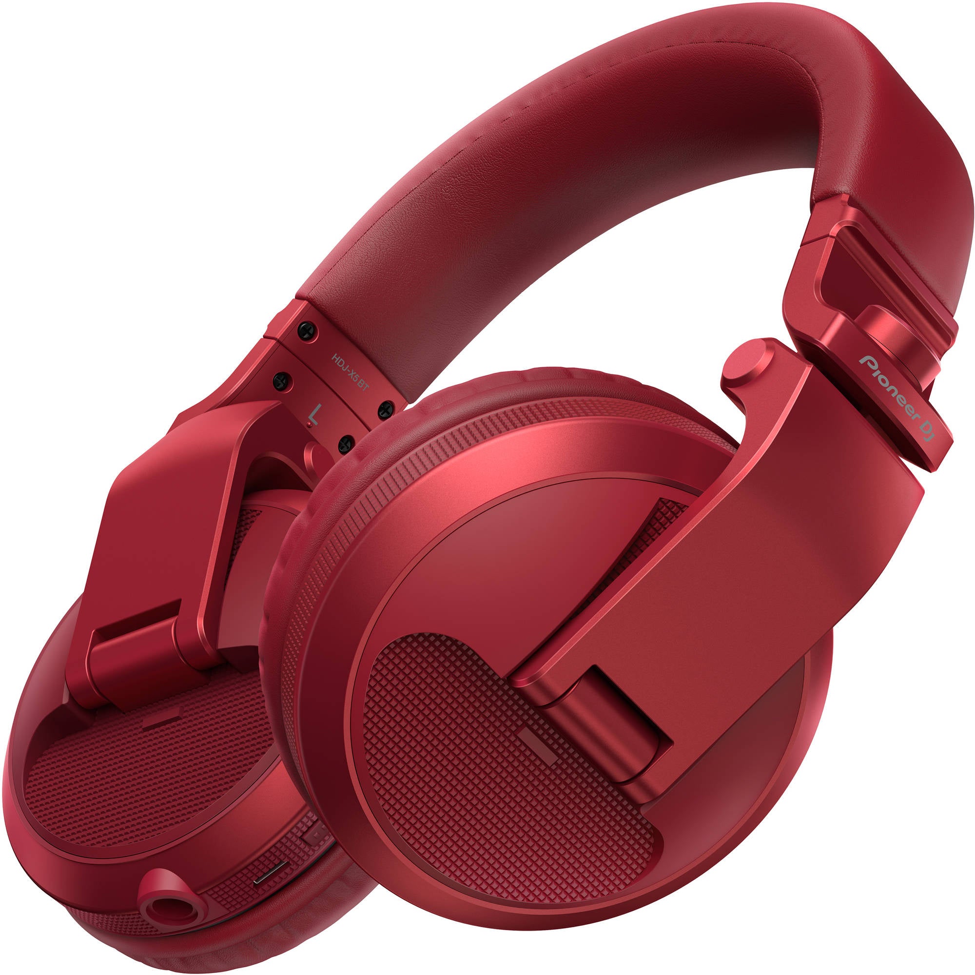 Pioneer DJ HDJ-X5BT Bluetooth Over-Ear DJ Headphones (Metallic Red)