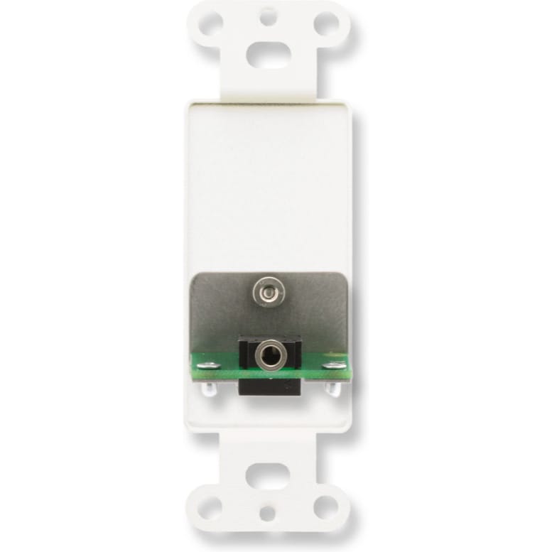 RDL D-MJPT Mini-Jack Pass-Through Plate on Decora Plate (White)