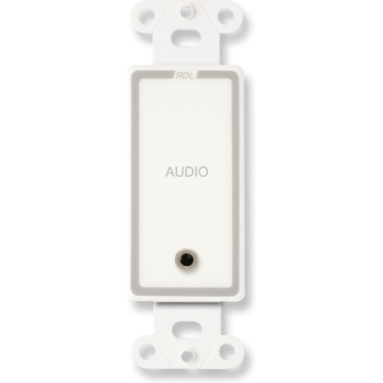 RDL D-MJPT Mini-Jack Pass-Through Plate on Decora Plate (White)