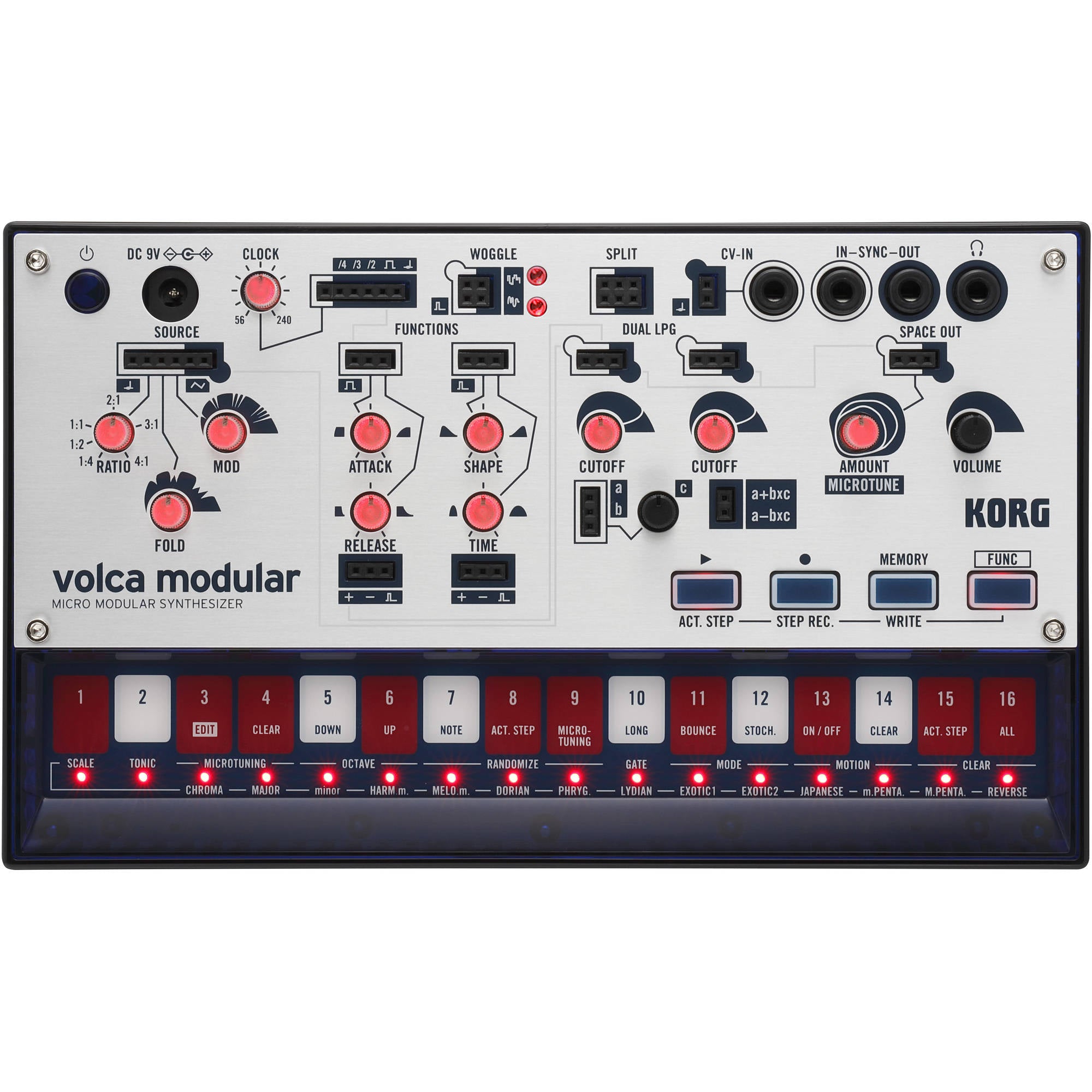 Korg volca modular Semi-Modular Synthesizer with Sequencer