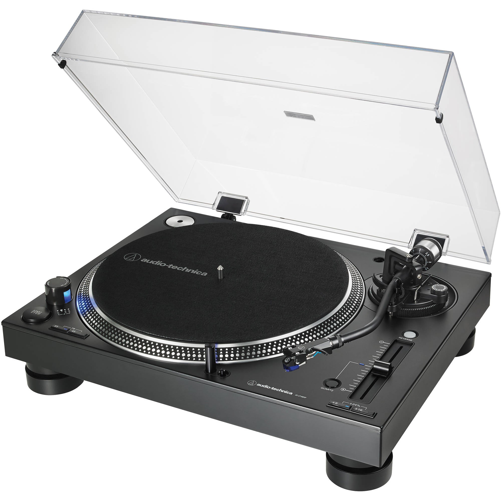 Audio-Technica AT-LP140XP Direct-Drive Professional DJ Turntable (Black)