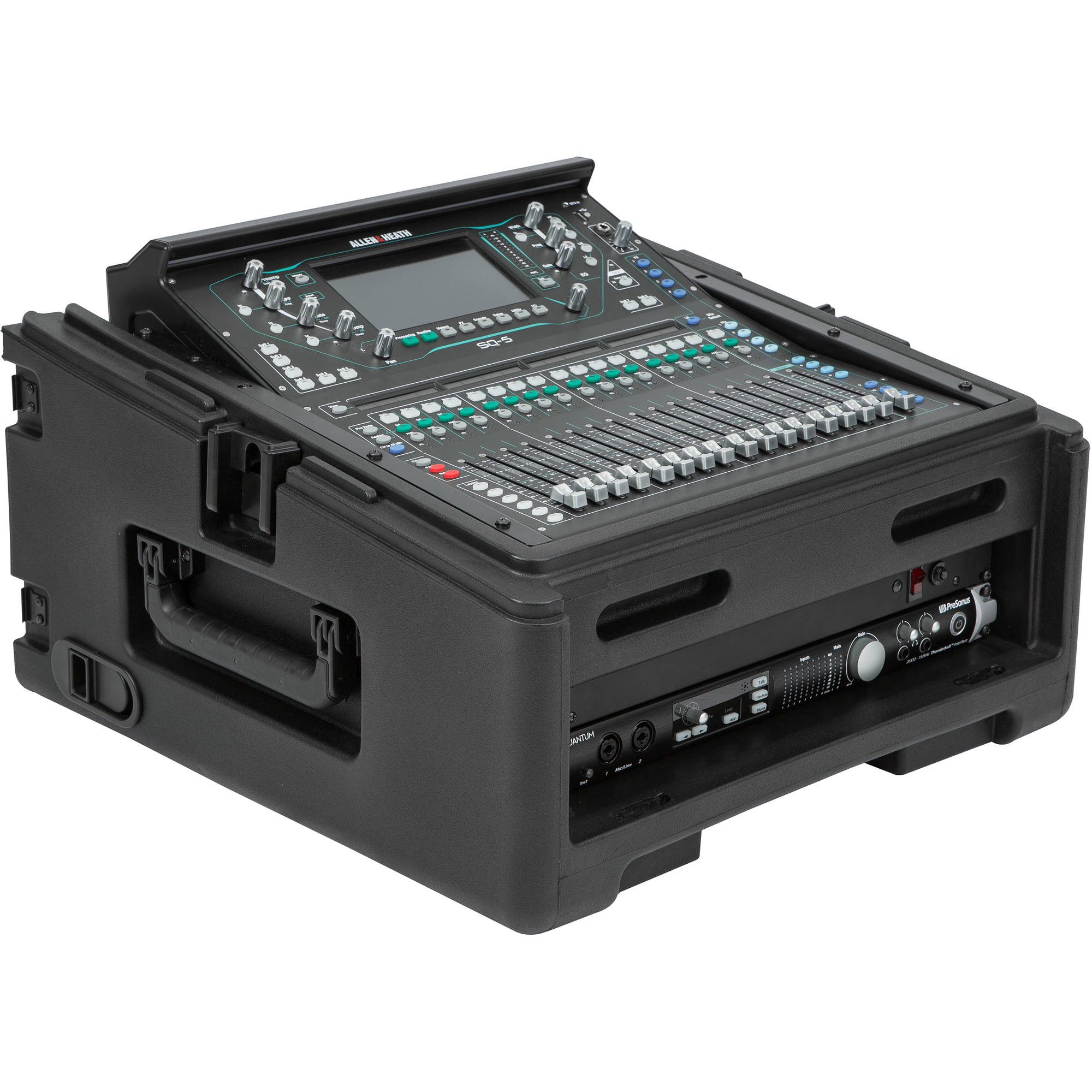 SKB 1SKB-R102W 10x2 Compact Rolling Rack Case  (10U x 2U)