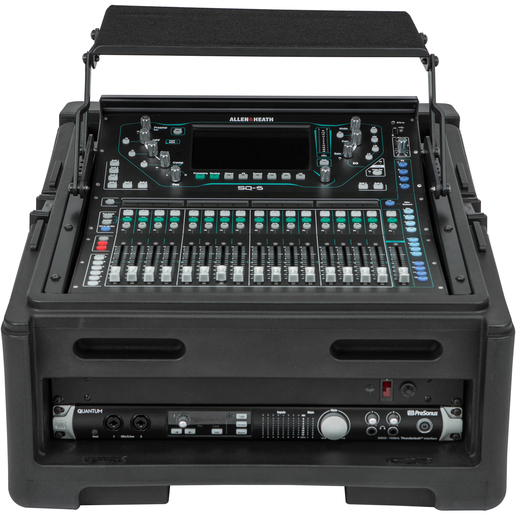 SKB 1SKB-R102W 10x2 Compact Rolling Rack Case  (10U x 2U)