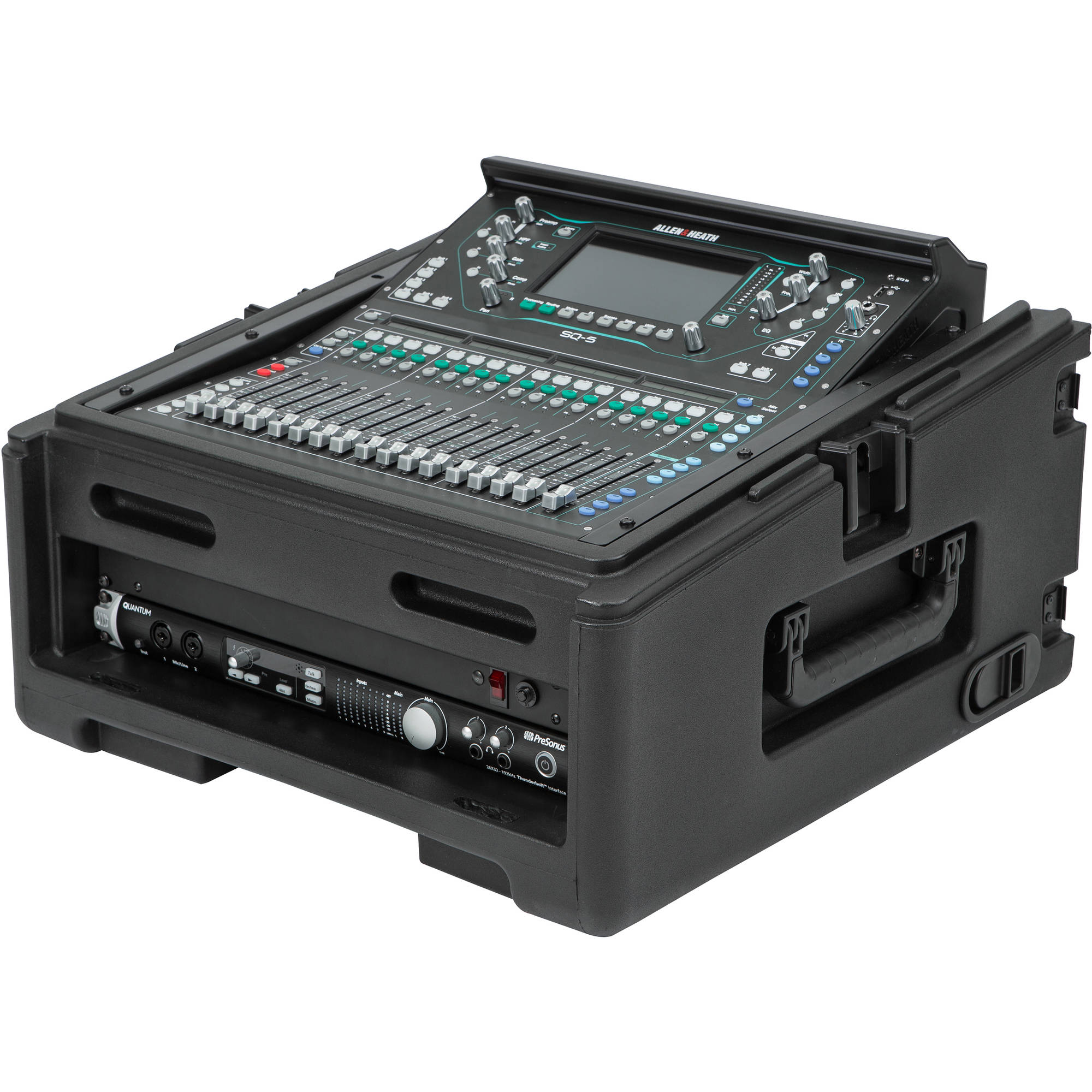 SKB 1SKB-R102W 10x2 Compact Rolling Rack Case  (10U x 2U)