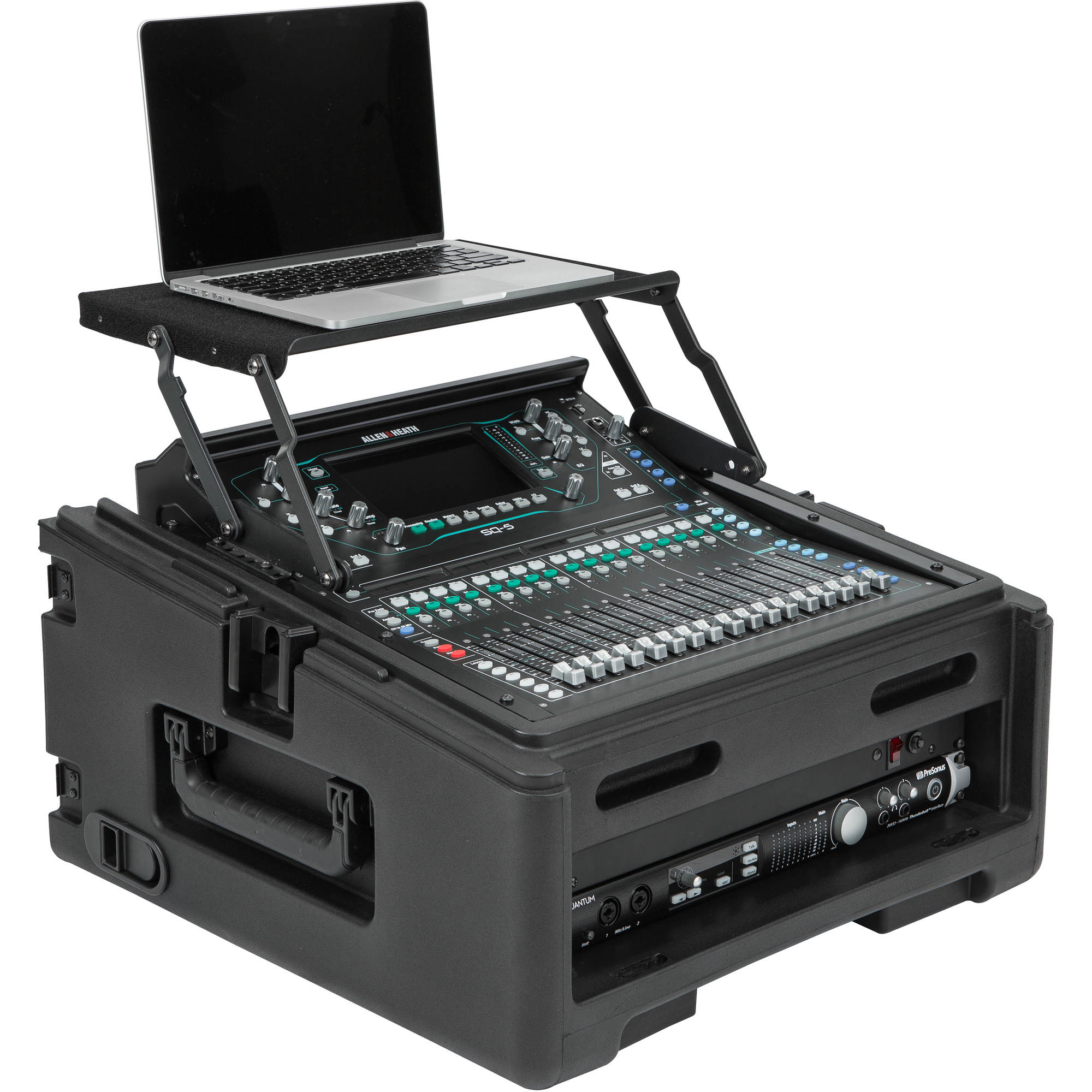 SKB 1SKB-R102W 10x2 Compact Rolling Rack Case  (10U x 2U)