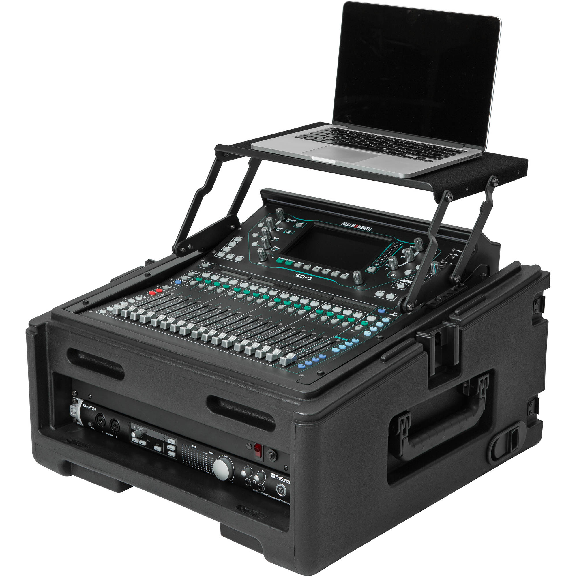 SKB 1SKB-R102W 10x2 Compact Rolling Rack Case  (10U x 2U)