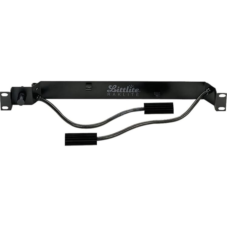 Littlite RL-10-DA Raklite Rackmount Dual High Intensity 12" Gooseneck Lamps without Power Supply