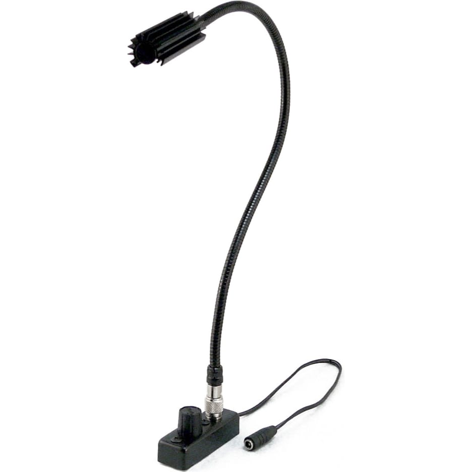 Littlite L-8/18E-HI High Intensity Detachable TNC Gooseneck Lampset with Euro Power Supply (18")