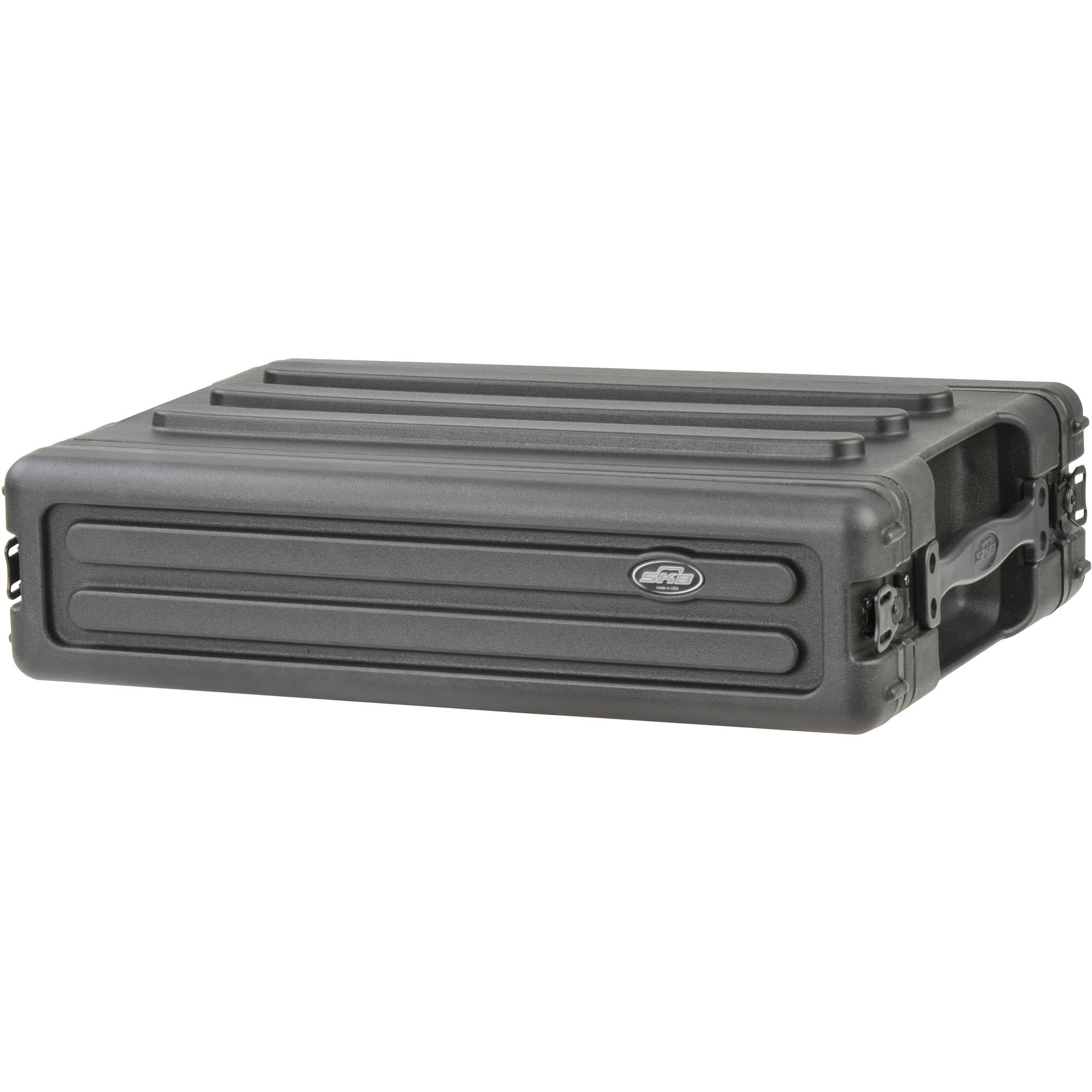 SKB 1SKB-R2S Roto-Molded Shallow Rack Case with Steel Rails (2U)