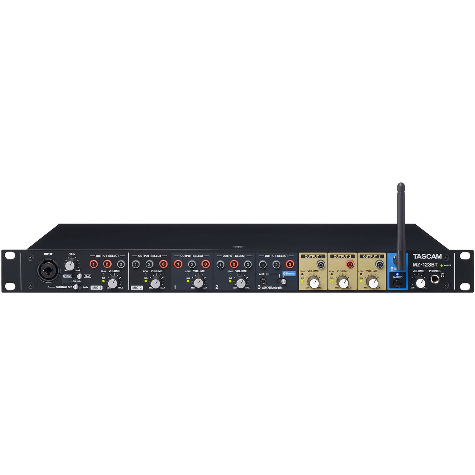 Tascam MZ-123BT Multi-Zone Audio Mixer with Bluetooth