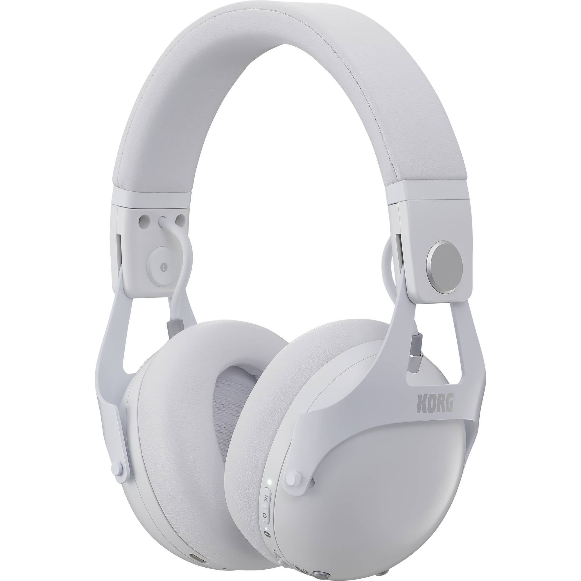 Korg NCQ1 Smart Noise-Canceling DJ Headphones with Bluetooth (White)