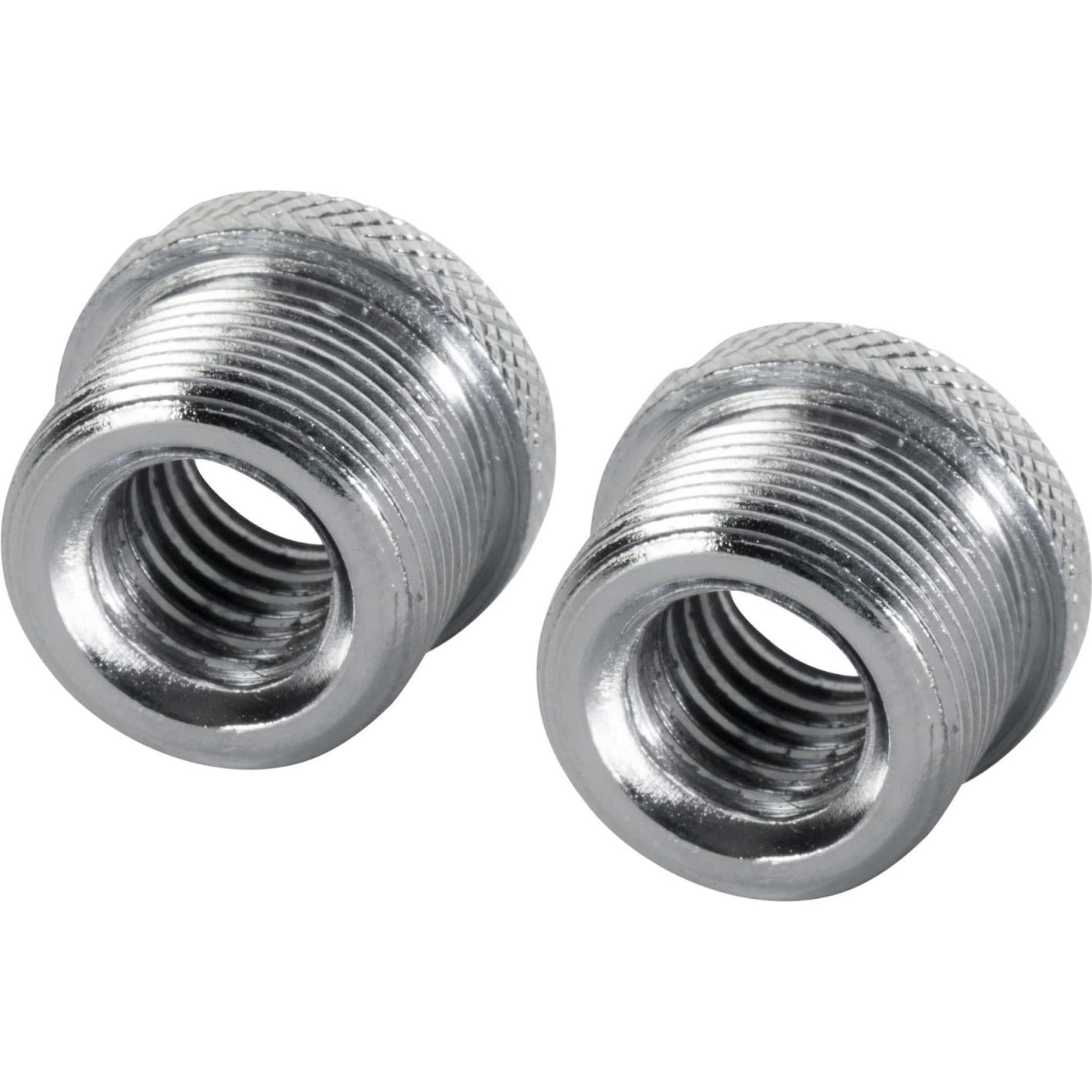 On-Stage MA-300 5/8" Male to 3/8" Female Mic Screw Adapters with Flange (2 Pack)