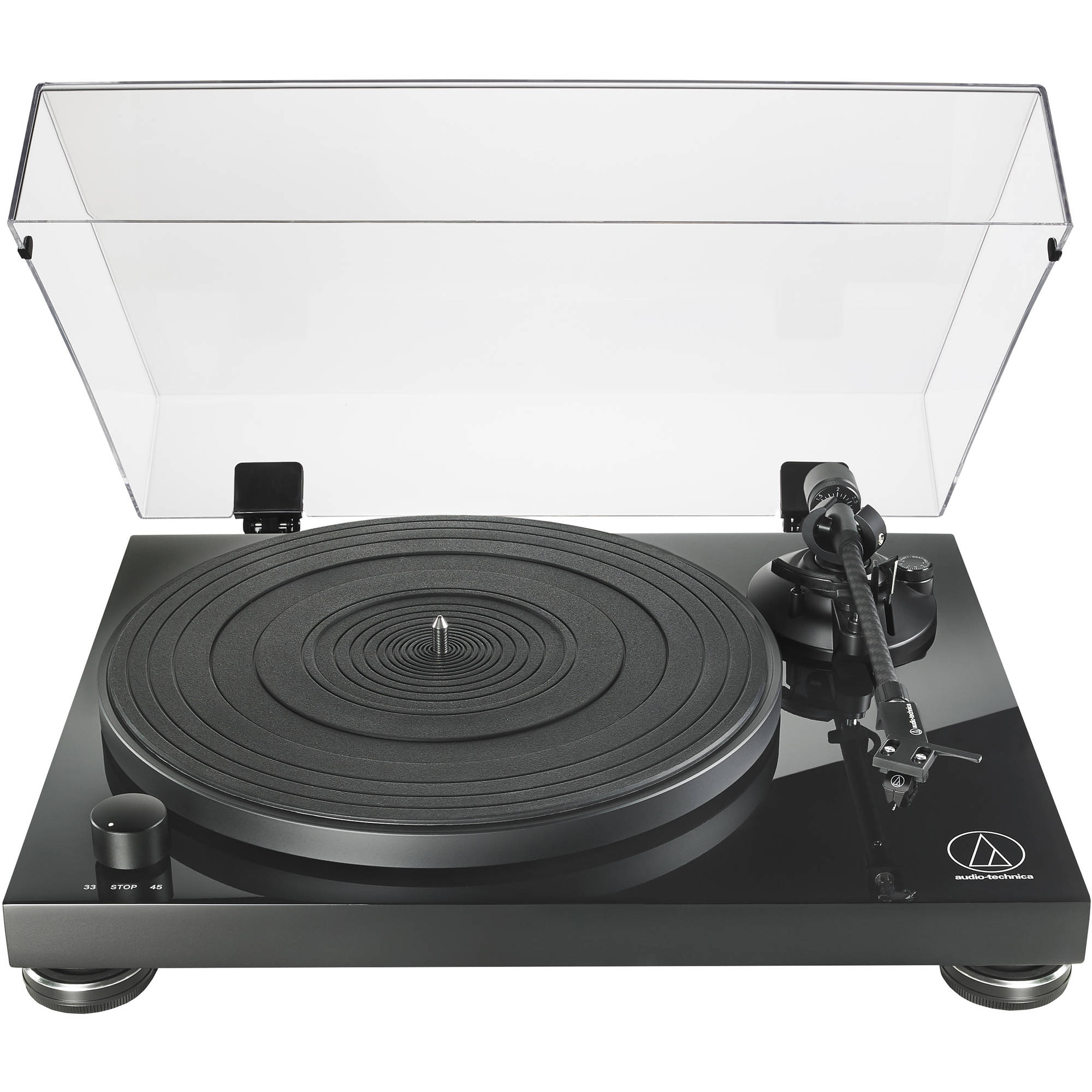 Audio-Technica AT-LPW50PB Fully Manual Two-Speed Stereo Turntable