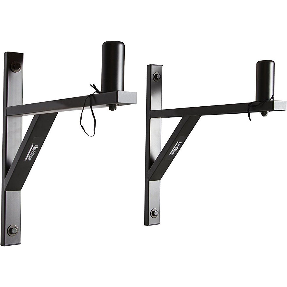 On-Stage SS7914B Pair of Wall Mount Speaker Brackets (Black)