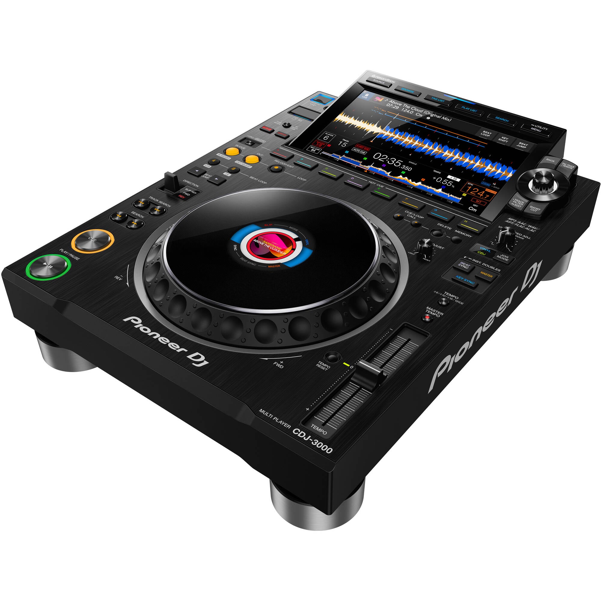 Pioneer DJ CDJ-3000 High-Resolution Pro-DJ Multiplayer (Black)