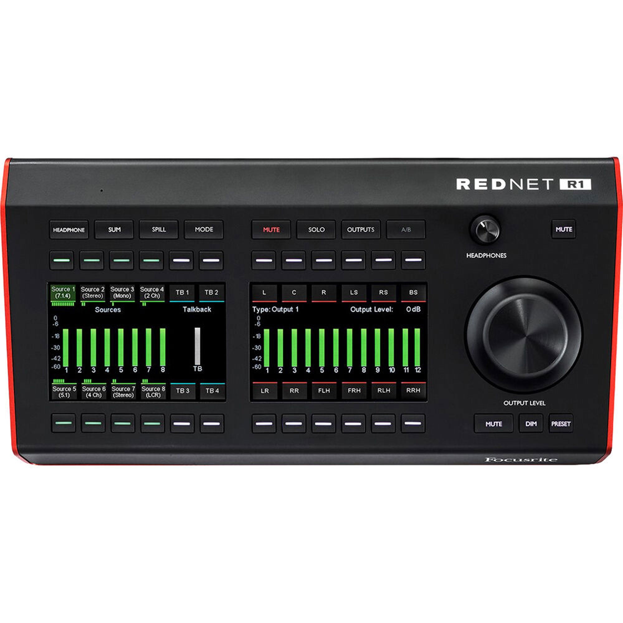 Focusrite RedNet R1 Desktop Remote Controller for Red Interfaces / Dante Devices