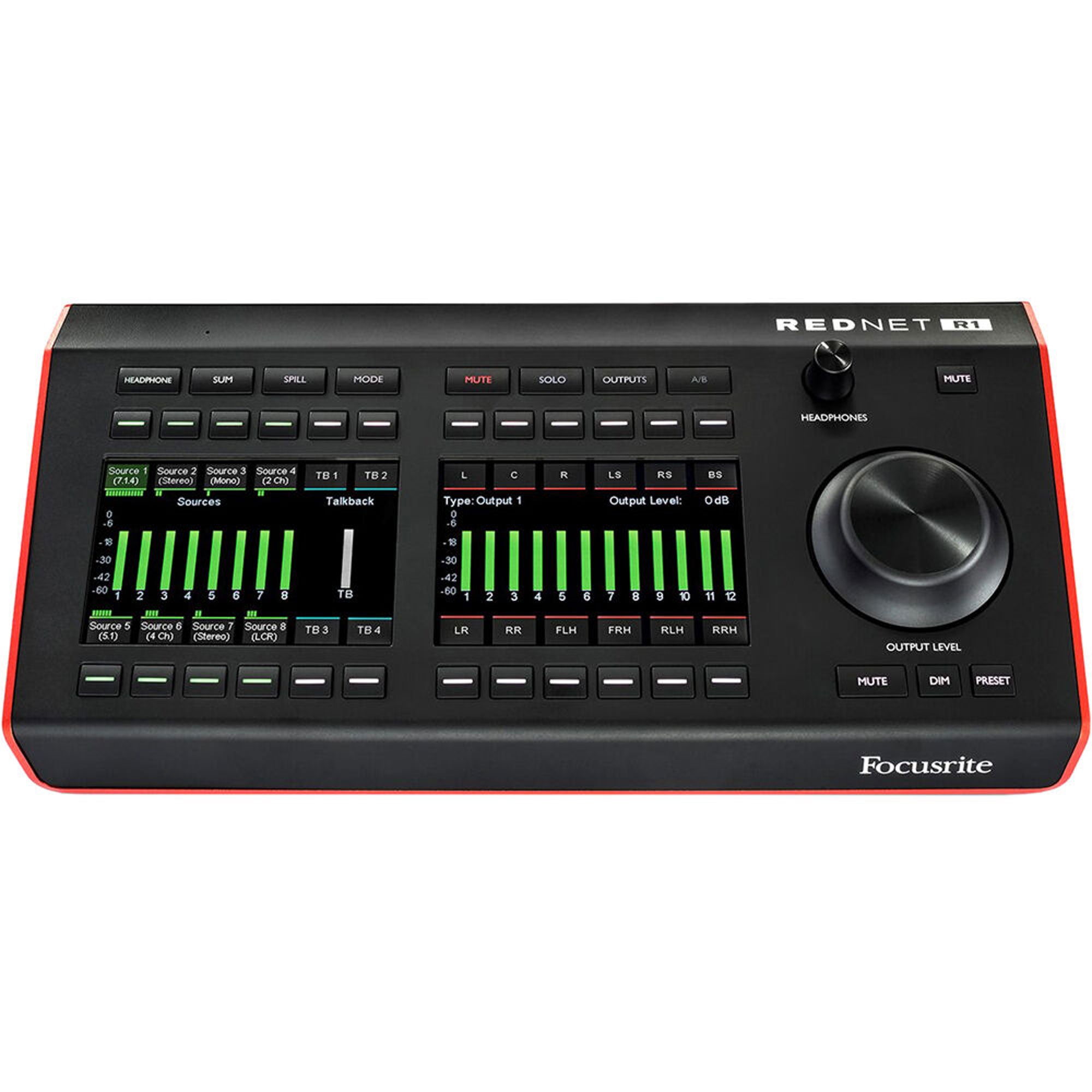 Focusrite RedNet R1 Desktop Remote Controller for Red Interfaces / Dante Devices