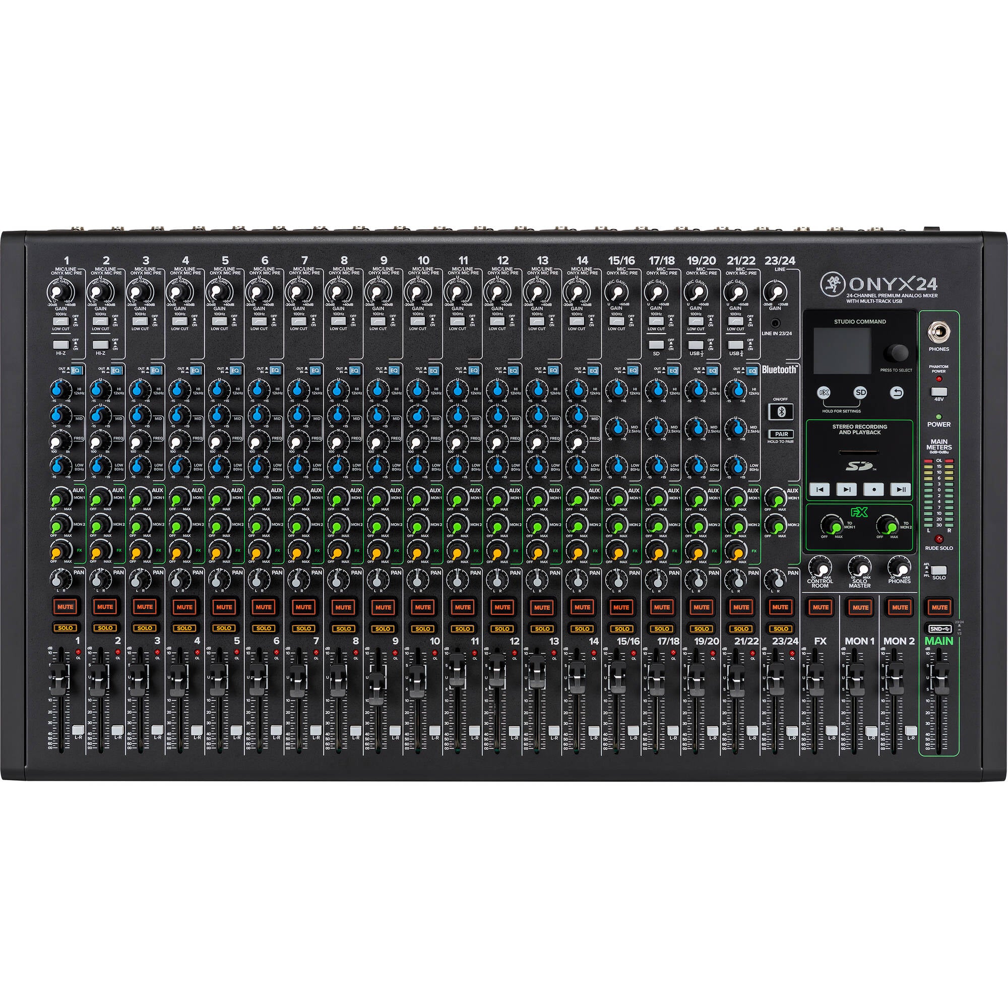 Mackie Onyx24 24-Channel Premium Analog Mixer with Multitrack USB