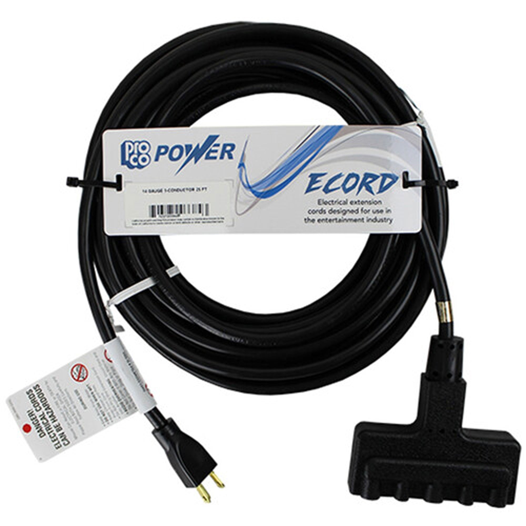 RapcoHorizon Pro Co E123-50PB Power Extension Cord (50')