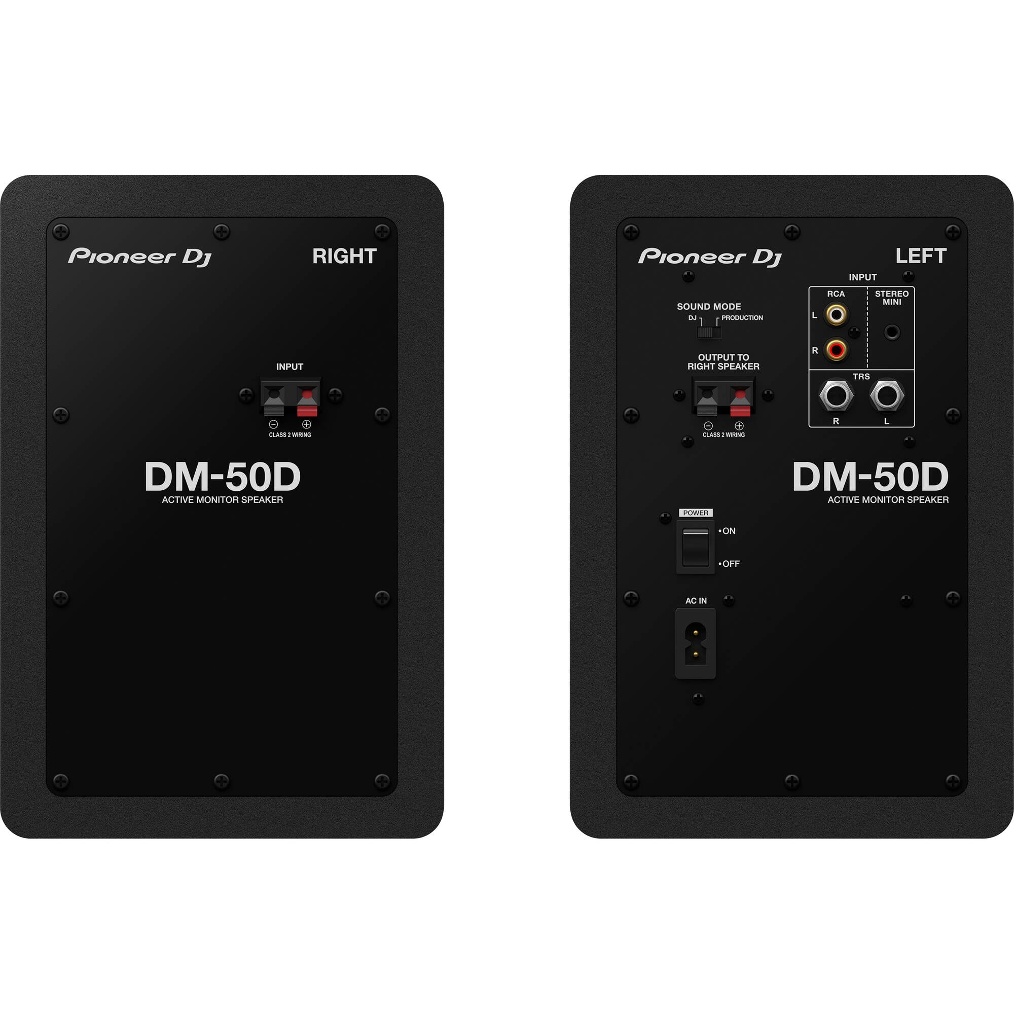 Pioneer DJ DM-50D Active 5" Desktop Monitor/DJ Speakers (Black)