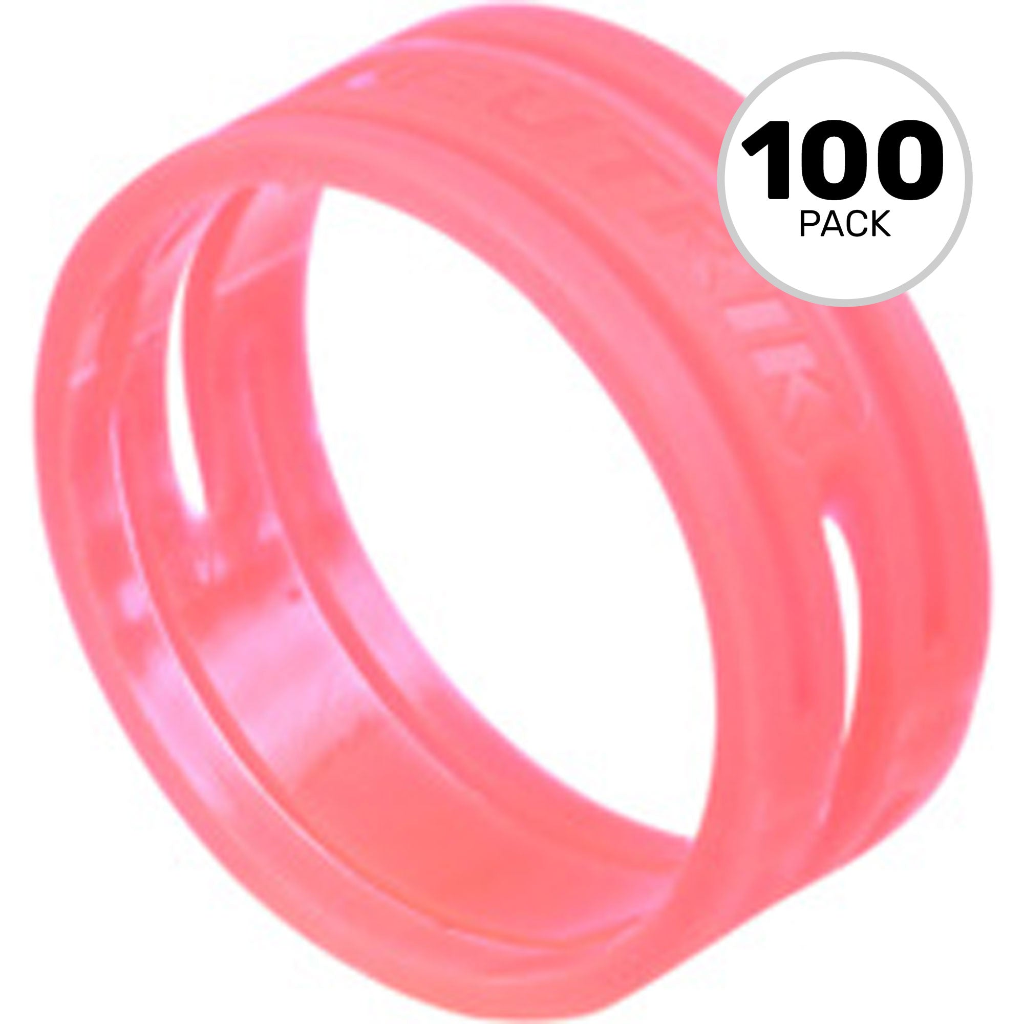 Neutrik XXR-2 NEO Neon Glow in the Dark Color Coding Rings for XX Series (Red Neon, Box of 100)