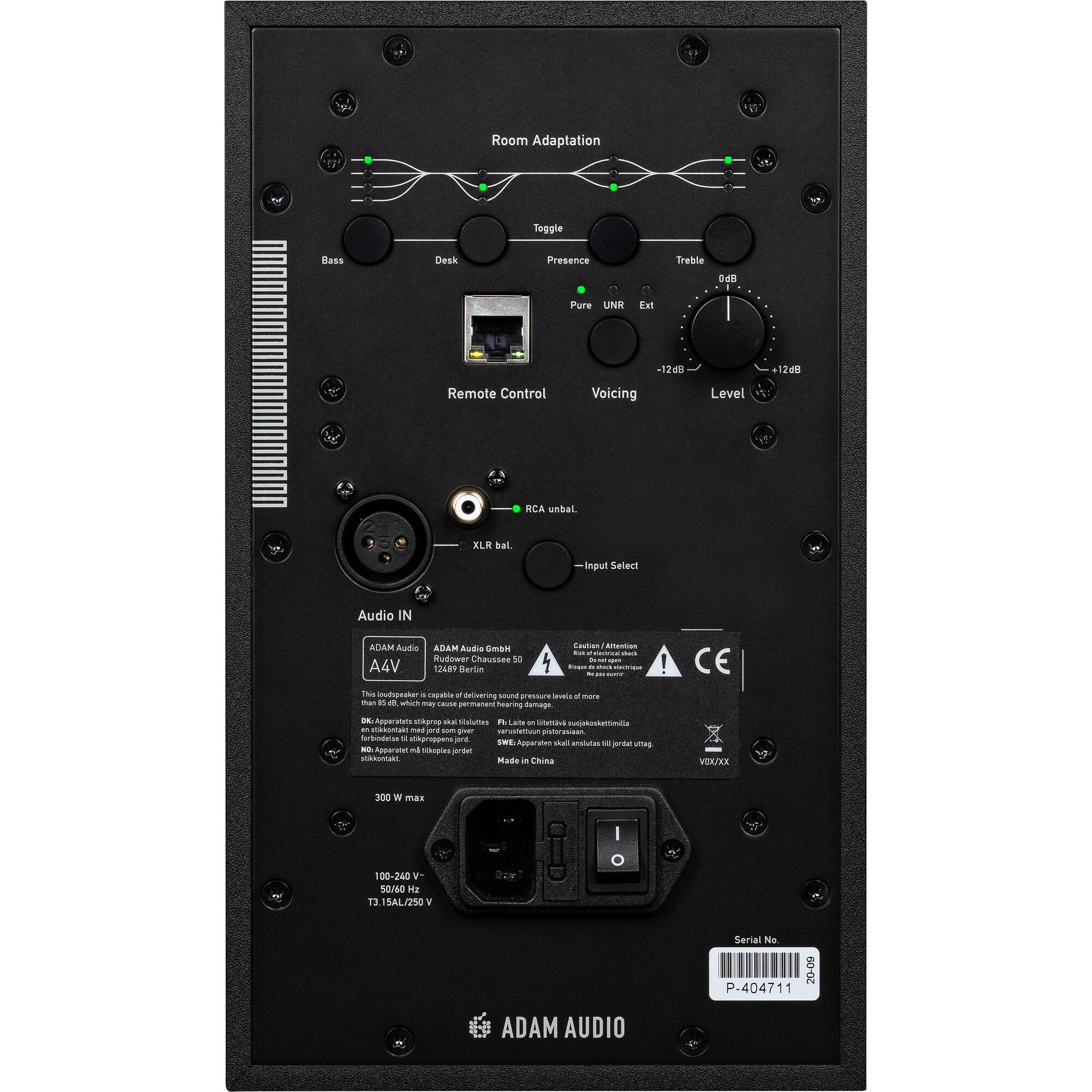 Adam Audio A4V 130W 4" Active 2-Way Nearfield Studio Monitor