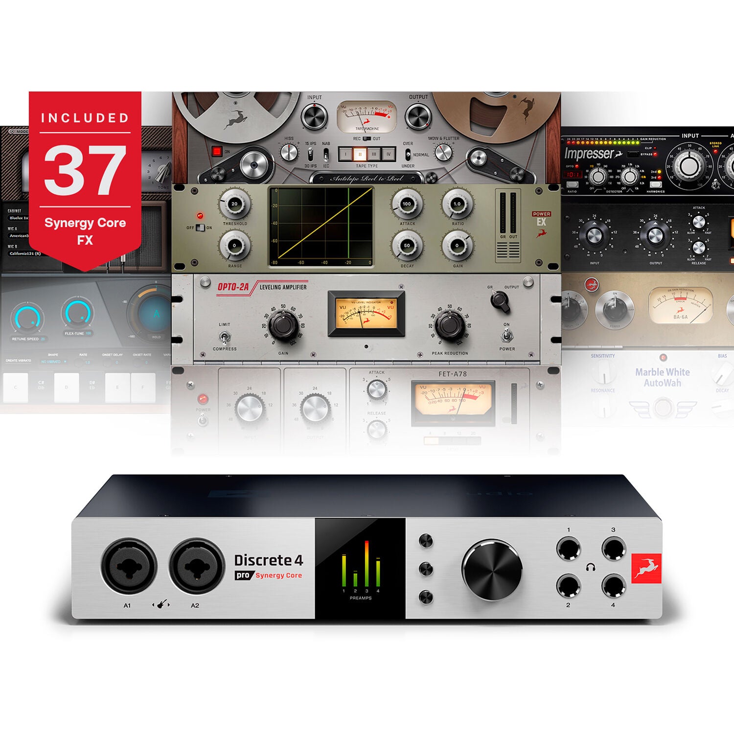 Antelope Audio Discrete 4 Pro Synergy Core Desktop 14x20 Audio Interface