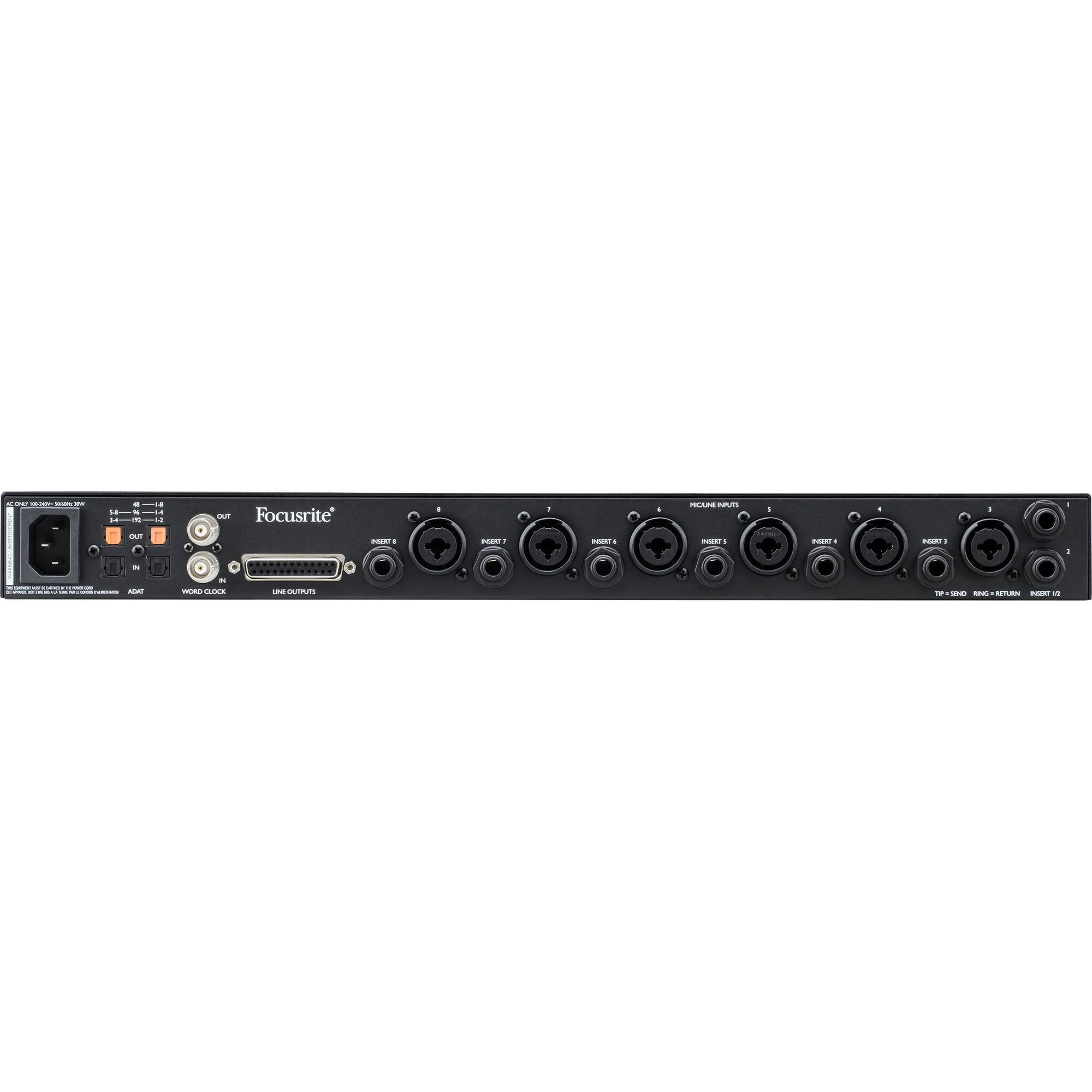 Focusrite Clarett+ OctoPre Eight-Channel Preamp with 24-Bit / 192 kHz Conversion and ADAT I/O