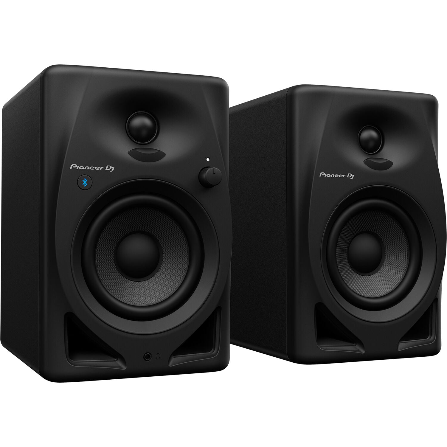 Pioneer DJ DM-40D-BT Active 4" Two-Way Desktop Monitor Speakers with Bluetooth (Pair, Black)