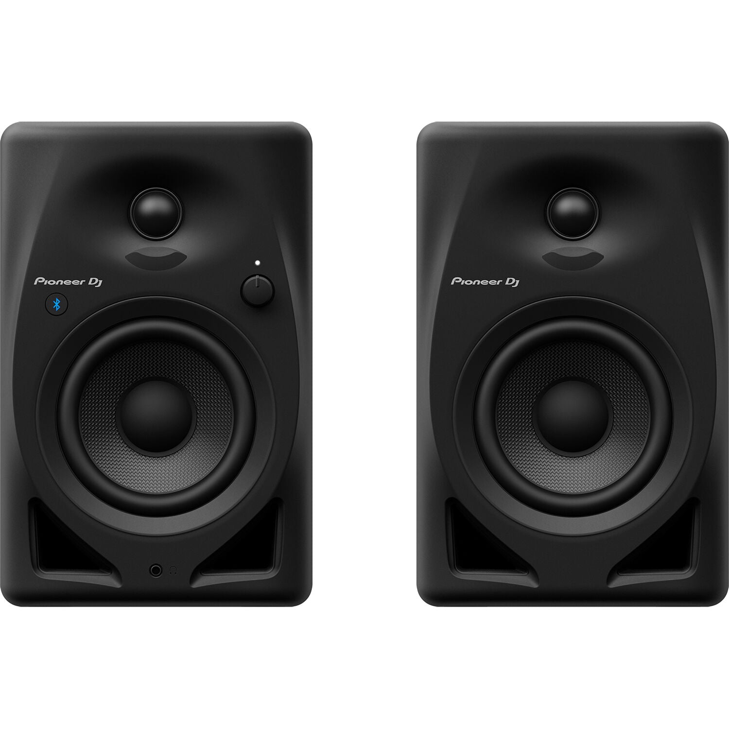 Pioneer DJ DM-40D-BT Active 4" Two-Way Desktop Monitor Speakers with Bluetooth (Pair, Black)