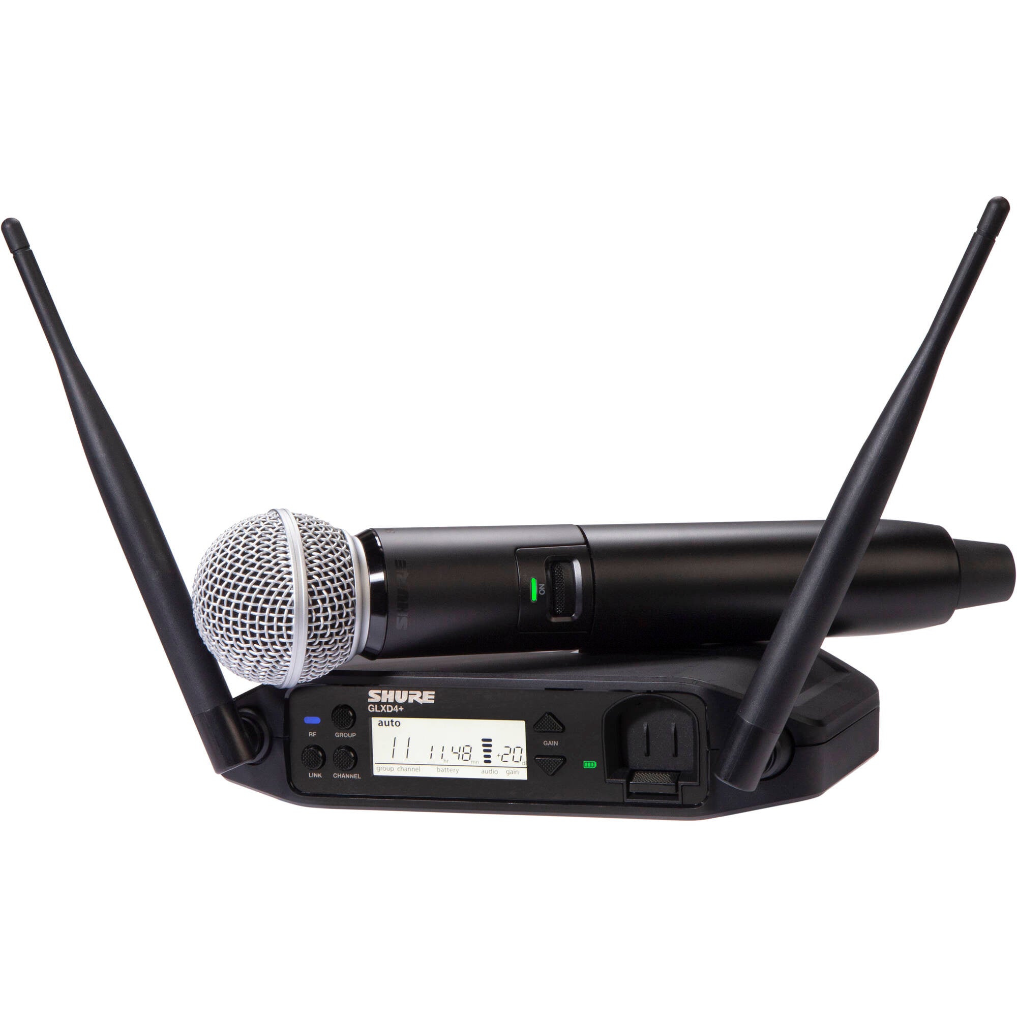 Shure GLXD24+ Dual-Band Wireless Vocal System with SM58 Microphone (Z3: 2.4, 5.8 GHz)