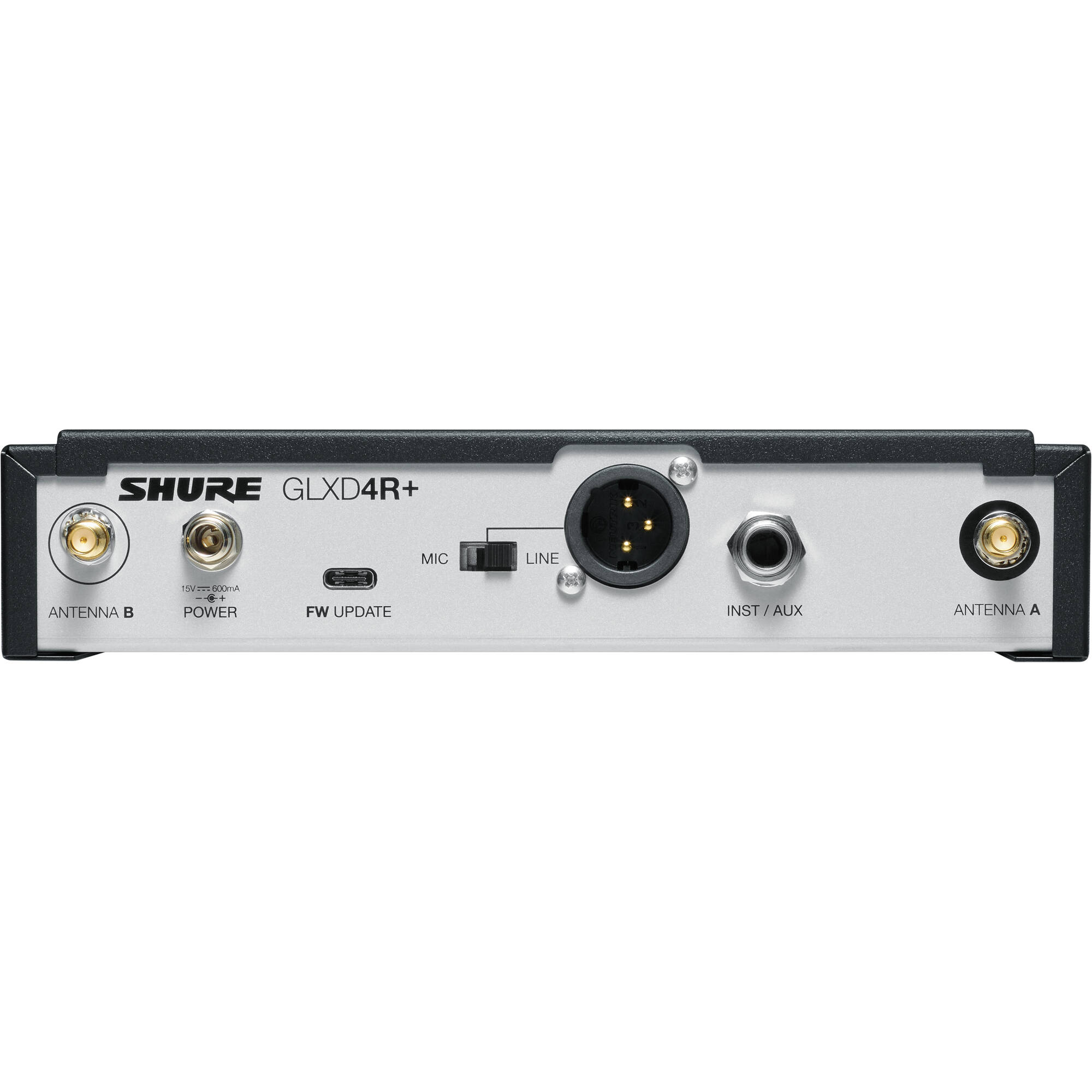 Shure GLXD4R+ Dual-Band Wireless Rack Receiver (Z3: 2.4, 5.8 GHz)