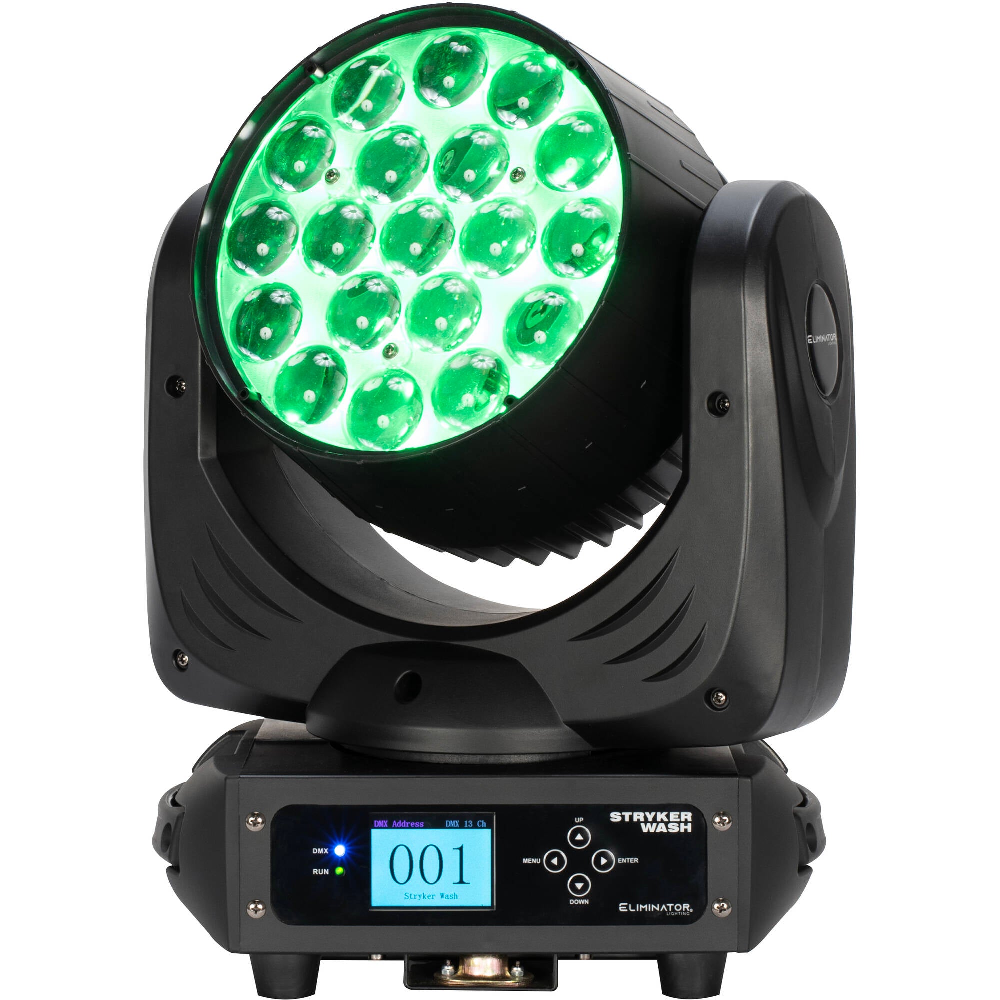 Eliminator Lighting Stryker Wash Quad RGBW LED Moving Head with Motorized Zoom