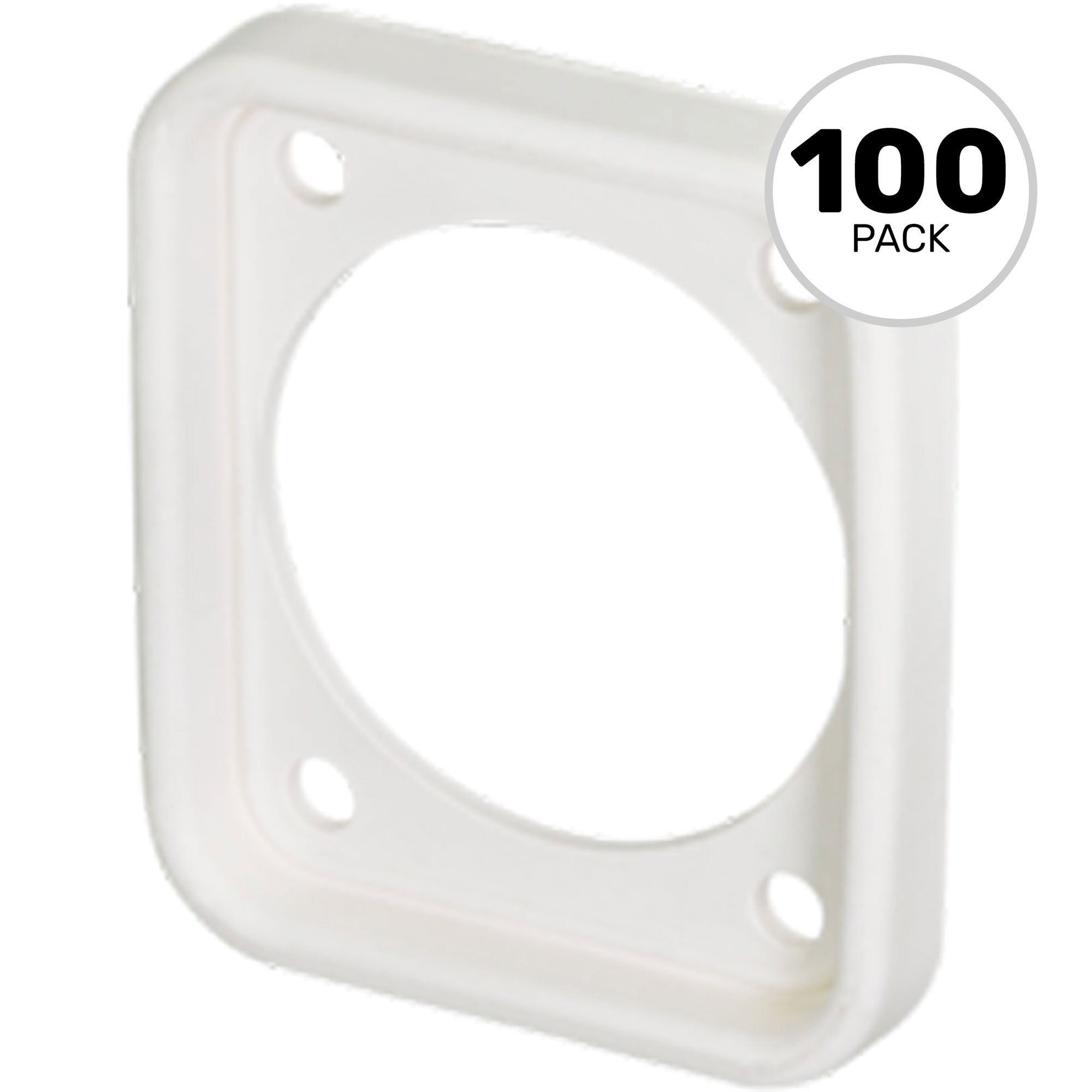 Neutrik SCDP-FX-9 EPDM Sealing Gasket for All D-Shape Chassis Connectors (White, Box of 100)