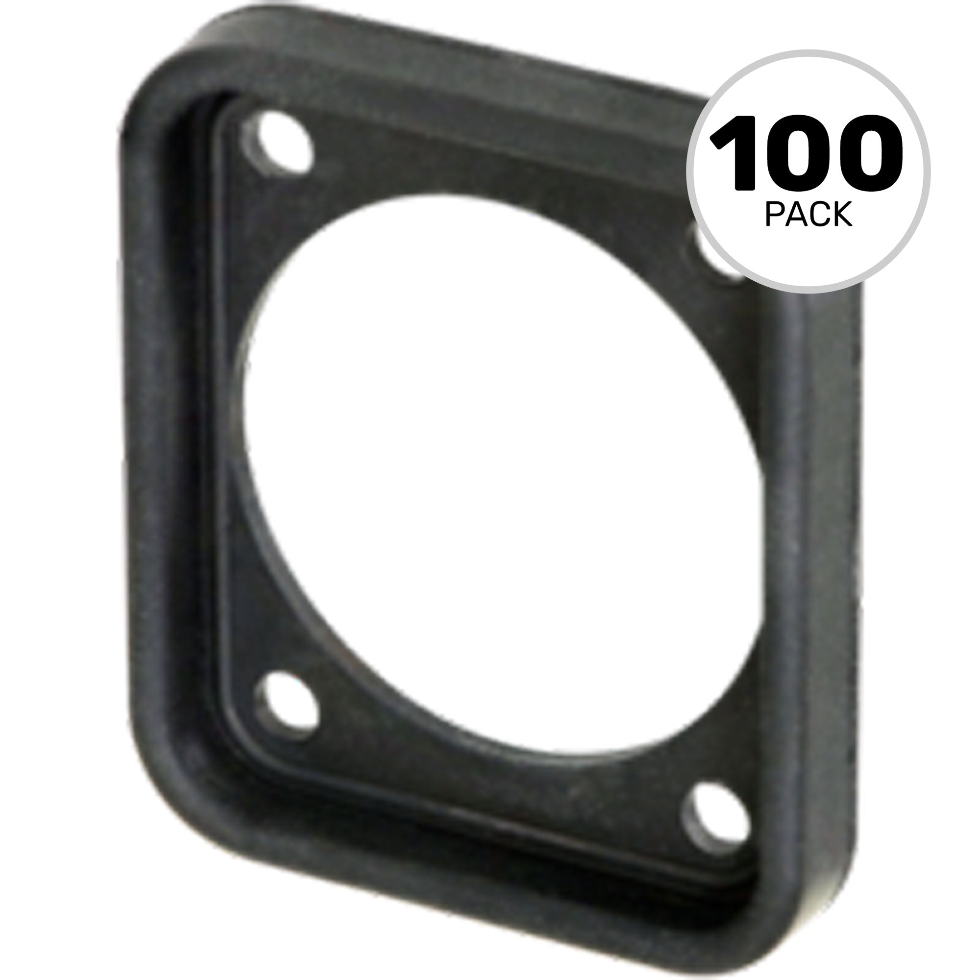 Neutrik SCDP-FX-0 EPDM Sealing Gasket for All D-Shape Chassis Connectors (Black, Box of 100)