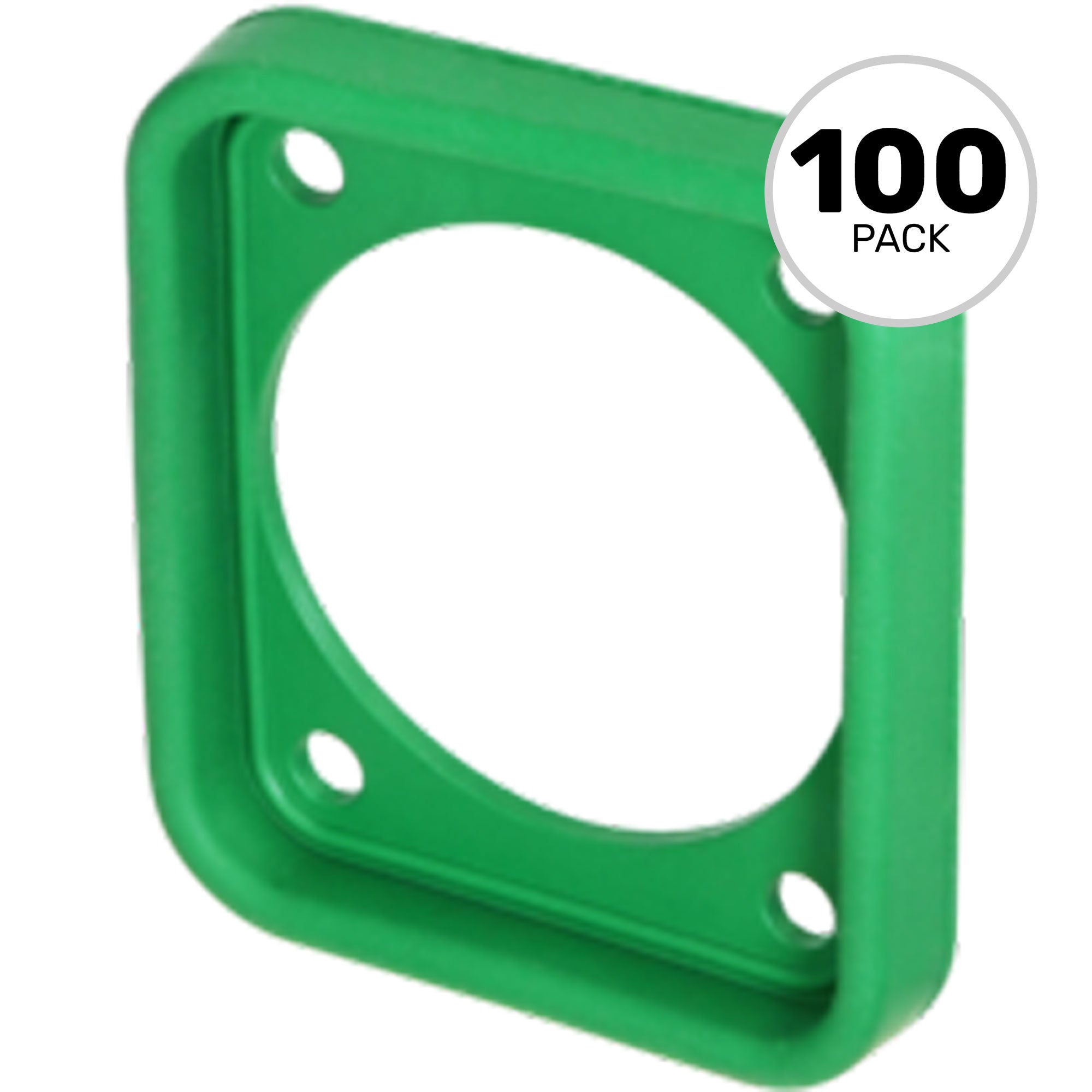 Neutrik SCDP-FX-5 EPDM Sealing Gasket for All D-Shape Chassis Connectors (Green, Box of 100)