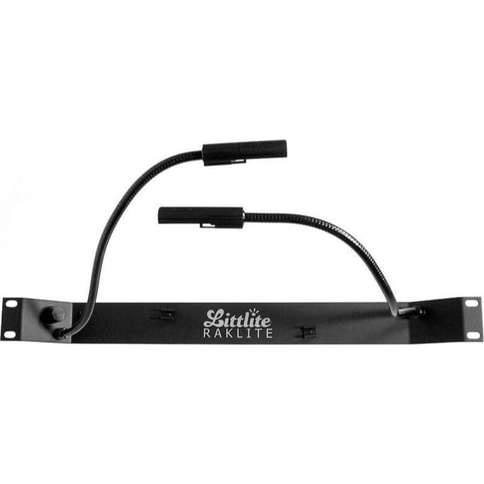 Littlite RL-10-D-LED Raklite Rackmount Dual LED 12" Gooseneck Lamps with US Power Supply