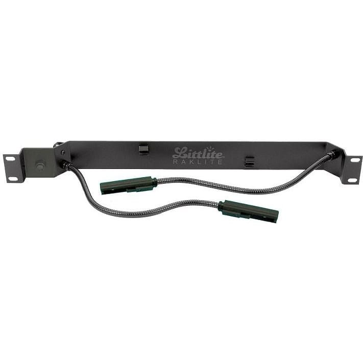 Littlite RL-10-D-LED Raklite Rackmount Dual LED 12" Gooseneck Lamps with US Power Supply