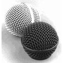 WindTech RG-58 Universal Replacement Microphone Grill (Silver)