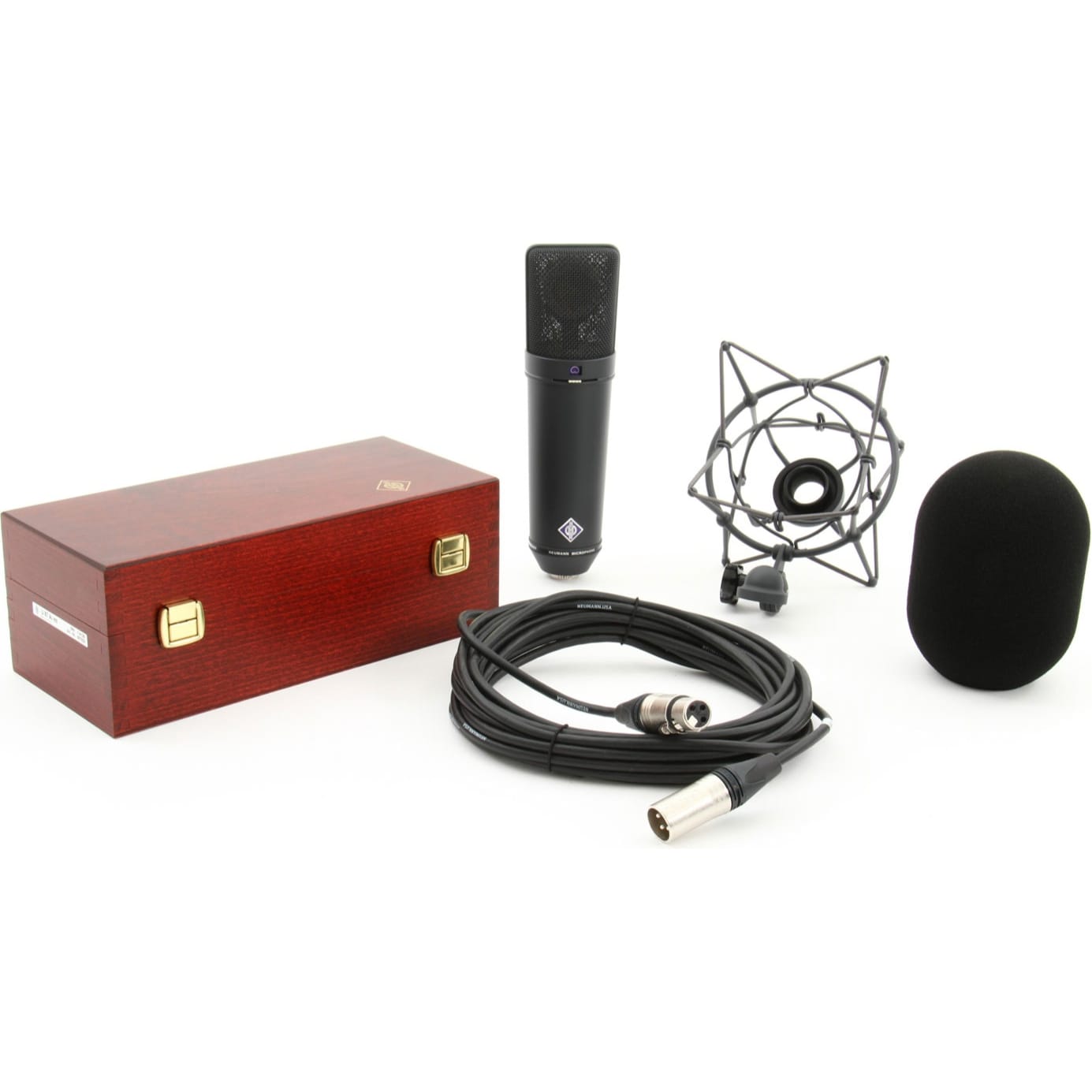 Neumann U 87 Ai mt Set Z Multi-Pattern Condenser Microphone Package (Black)