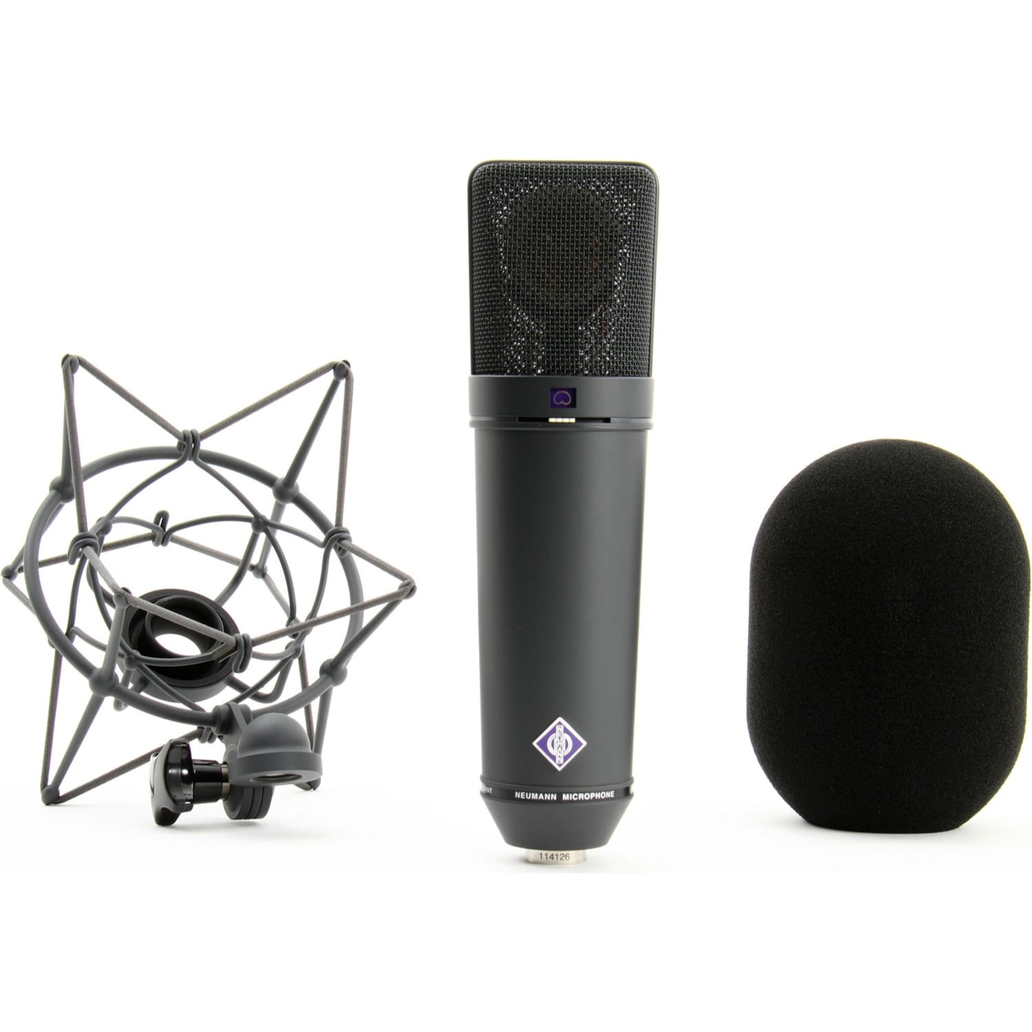 Neumann U 87 Ai mt Set Z Multi-Pattern Condenser Microphone Package (Black)