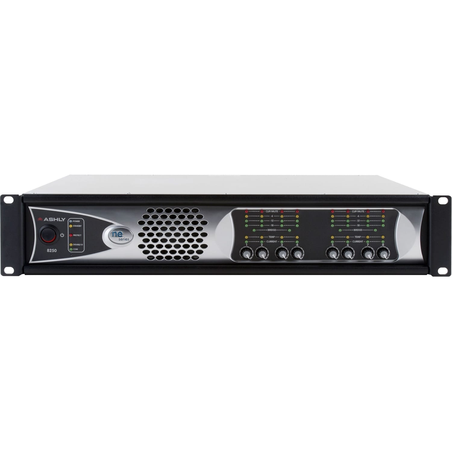 Ashly ne8250pe 8-Channel Network Amplifier with Protea DSP (8 x 250W @ 4 Ohms)