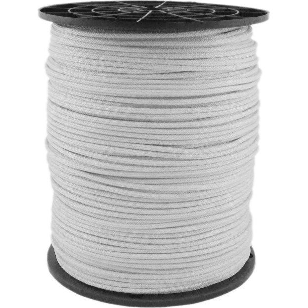 Performance Audio 1/8" White Cotton Tie Line (3000' Spool)