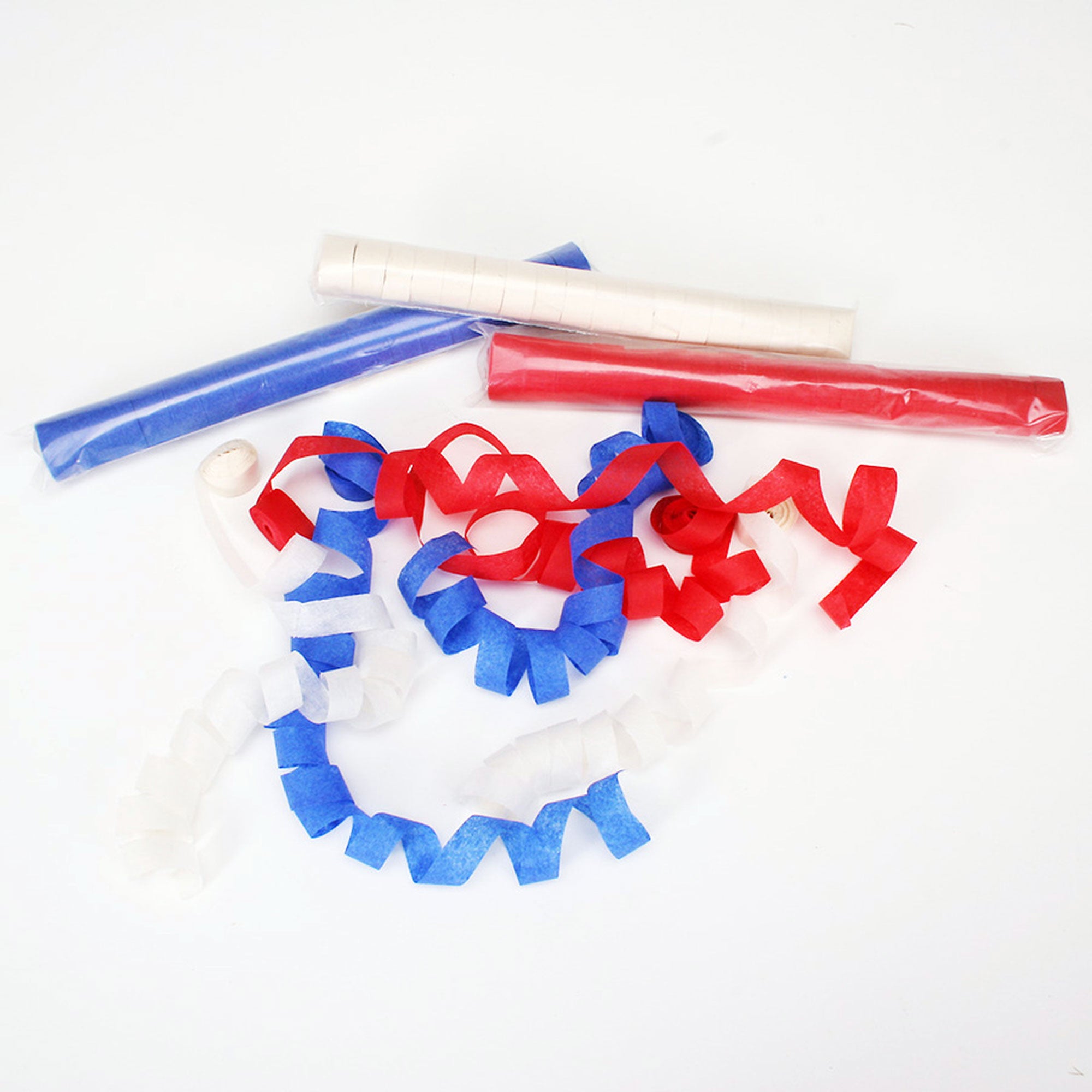 Grand Majestic FX 20' C-Series Paper Confetti Streamers (Red, White & Blue)