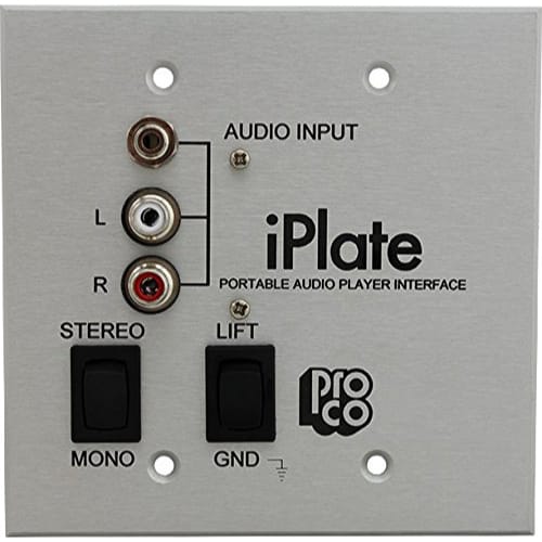 RapcoHorizon Pro Co iPlate Portable Audio Player Interface Wallplate