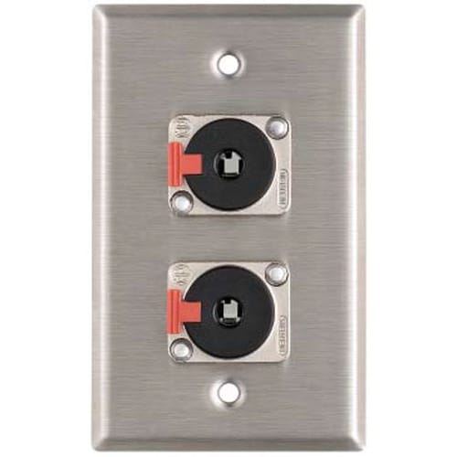 RapcoHorizon Pro Co WP1007 Dual Female 1/4" TRS Wallplate